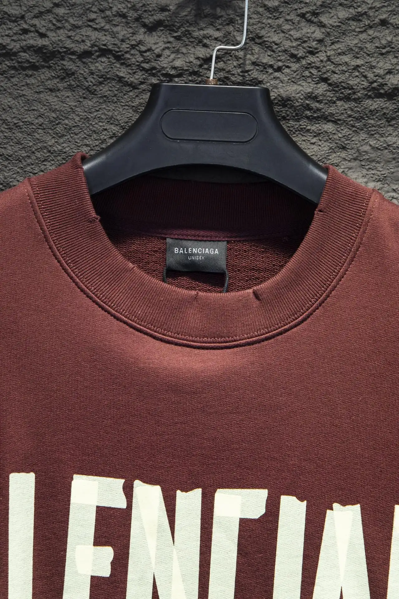 Tape Logo Distressed Crew-Neck Sweatshirt D16522998 — view 3
