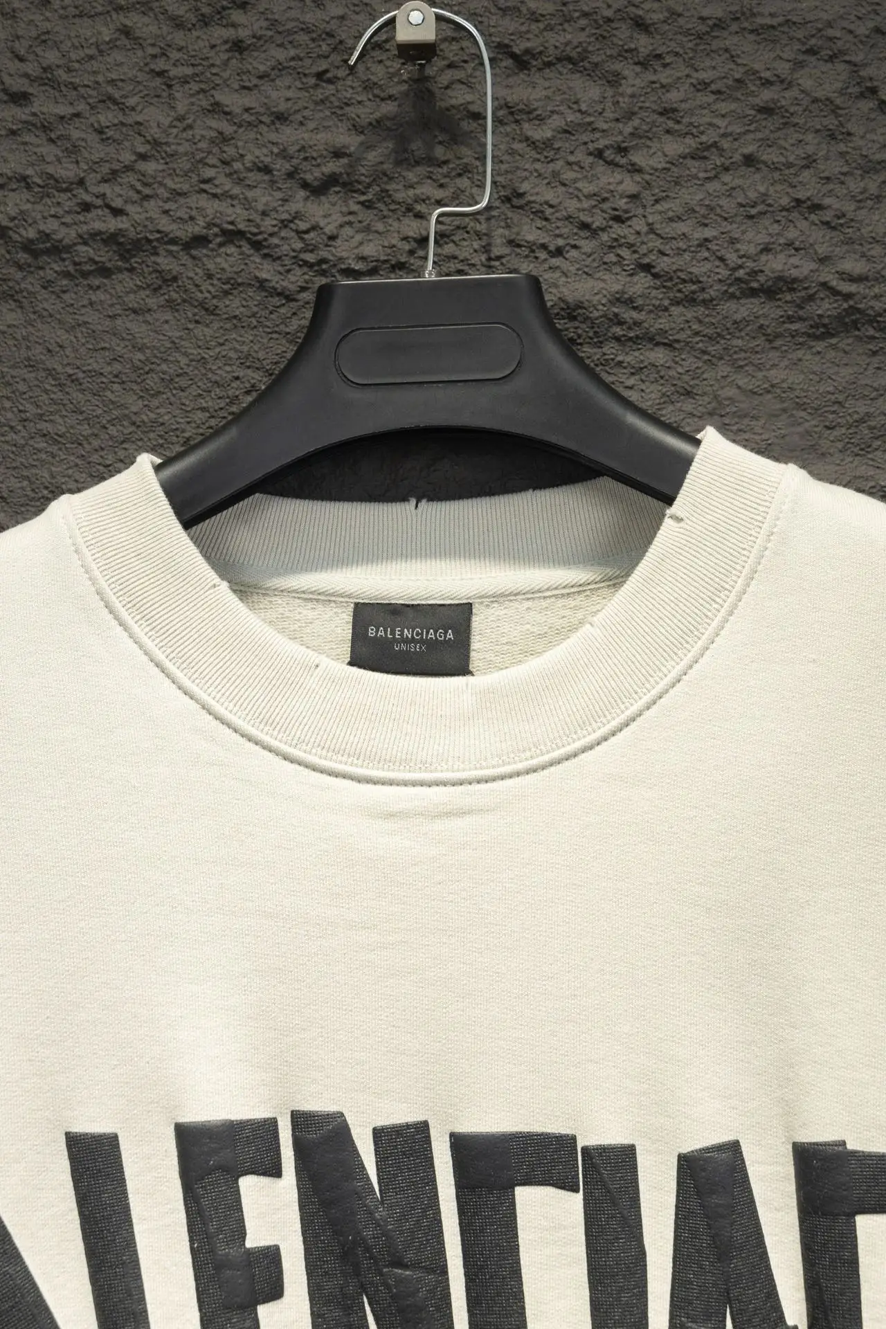 Logo-Print Distressed Cotton-Jersey Sweatshirt D15523011 — view 3
