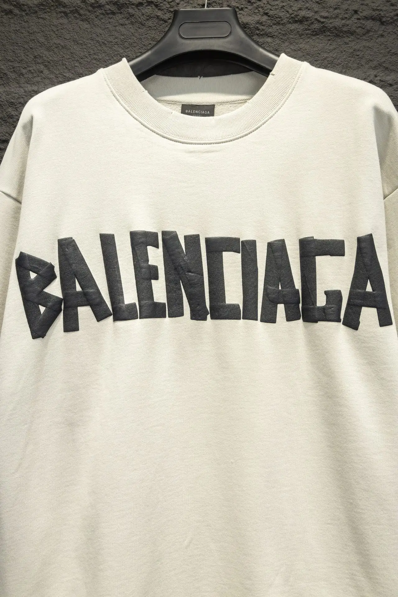 Logo-Print Distressed Cotton-Jersey Sweatshirt D15523011 — view 4