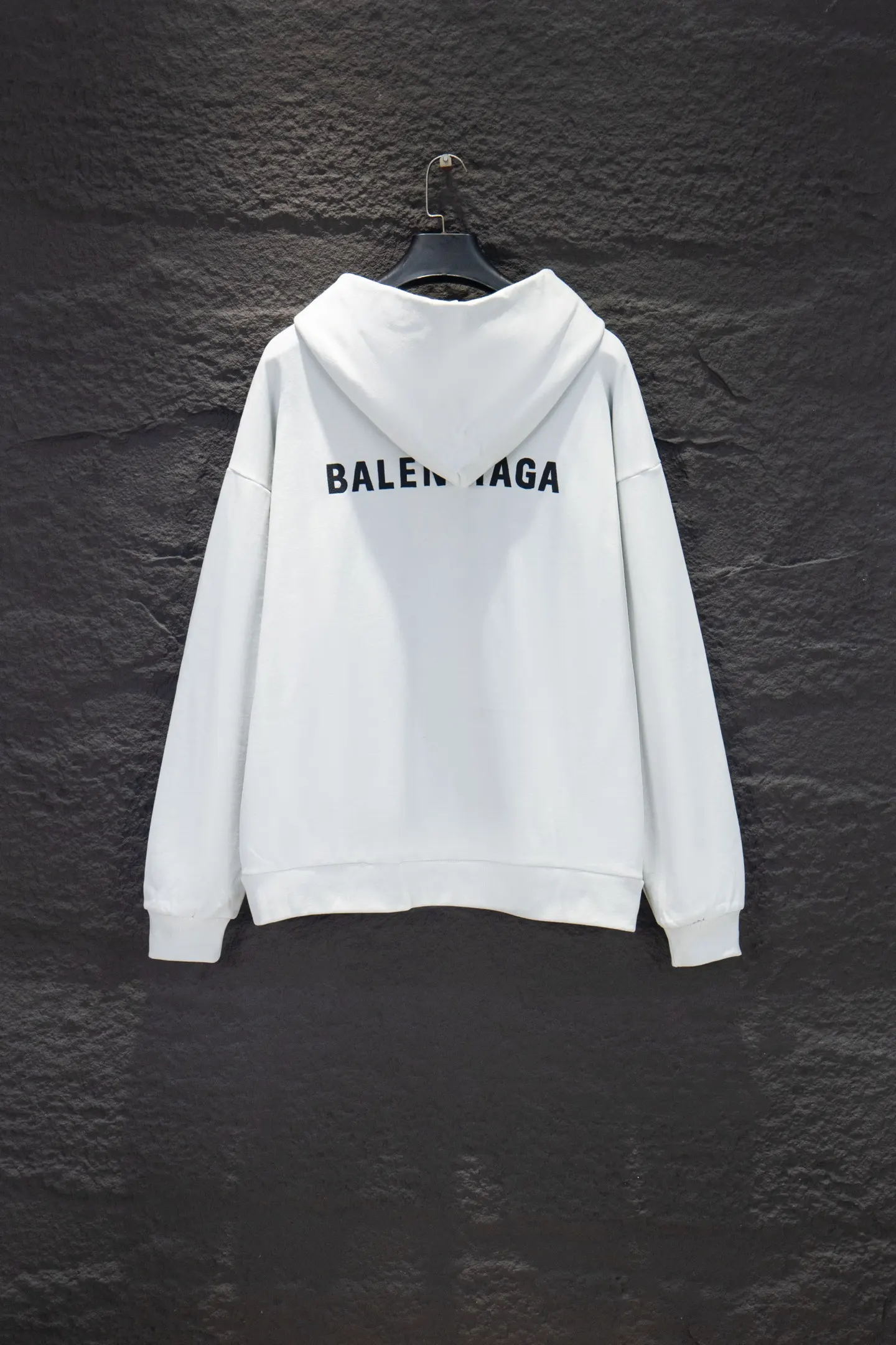 Logo Embroidered Oversized V-Neck Hoodie D18922988 — view 2