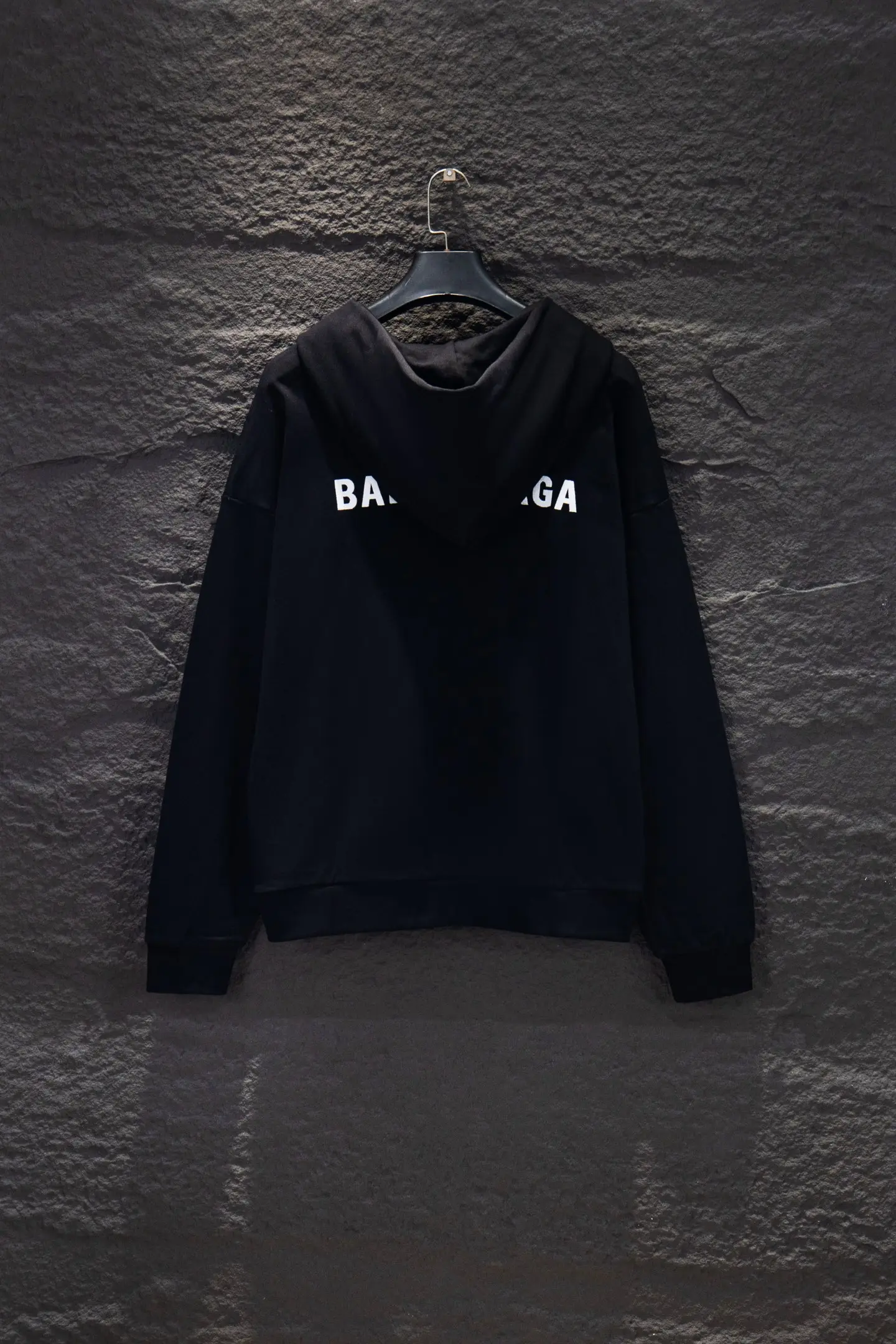 Logo Embroidered Oversized V-Neck Hoodie D18922989 — view 2