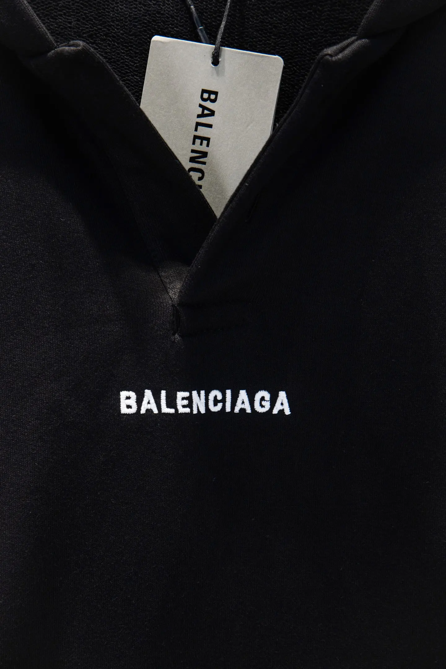 Logo Embroidered Oversized V-Neck Hoodie D18922989 — view 4
