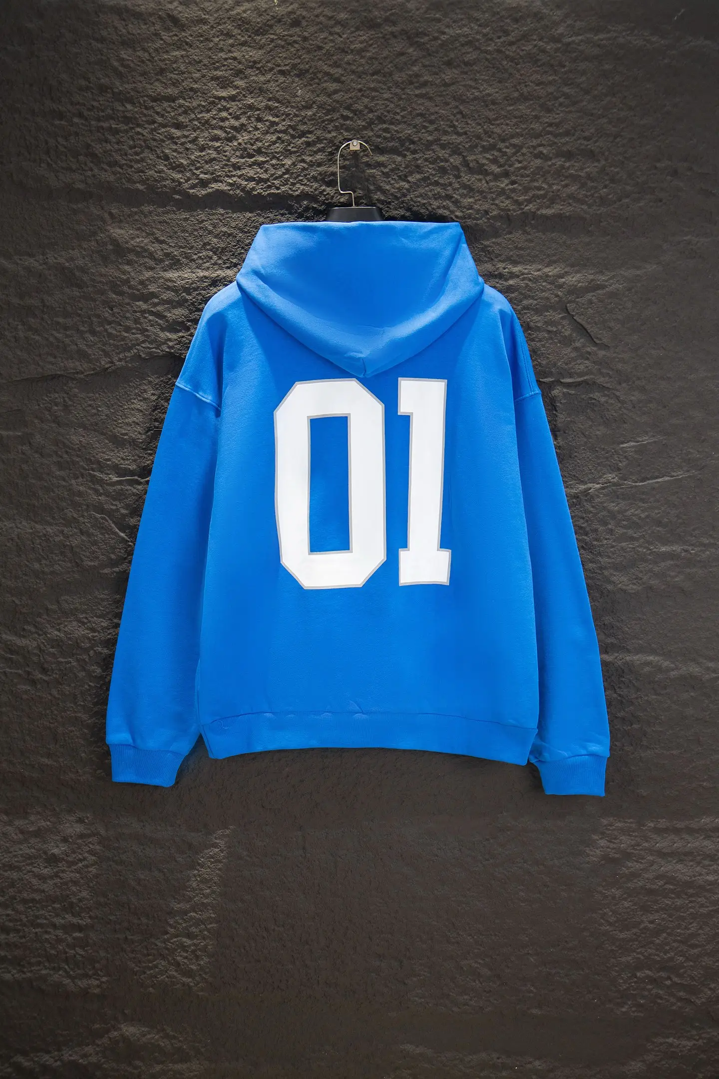 Oversized Jersey-Style Embroidered Hoodie D19522985 — view 2