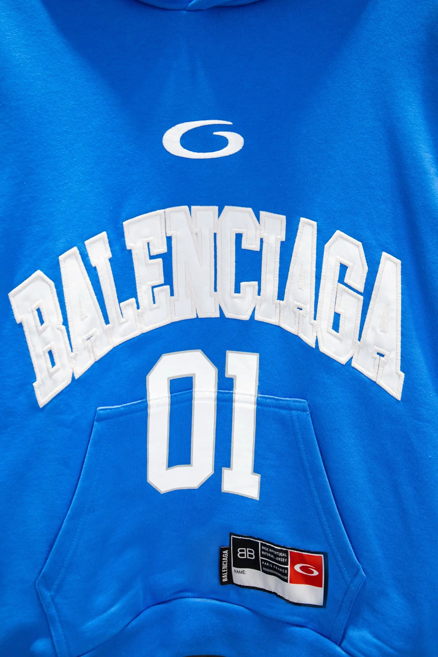 Oversized Jersey-Style Embroidered Hoodie D19522985 — view 4