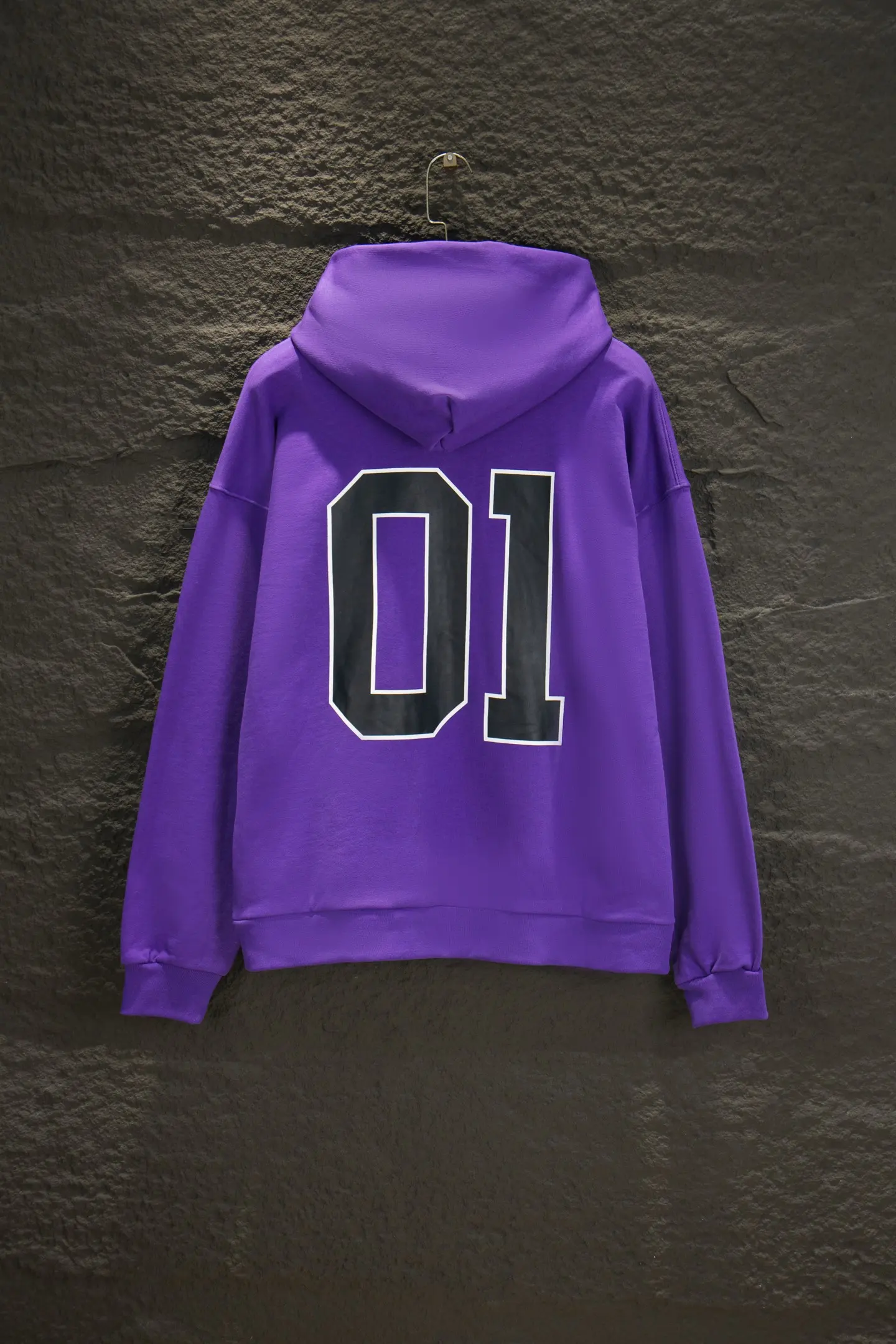 Oversized Jersey-Style Logo Hoodie D19522986 — view 2