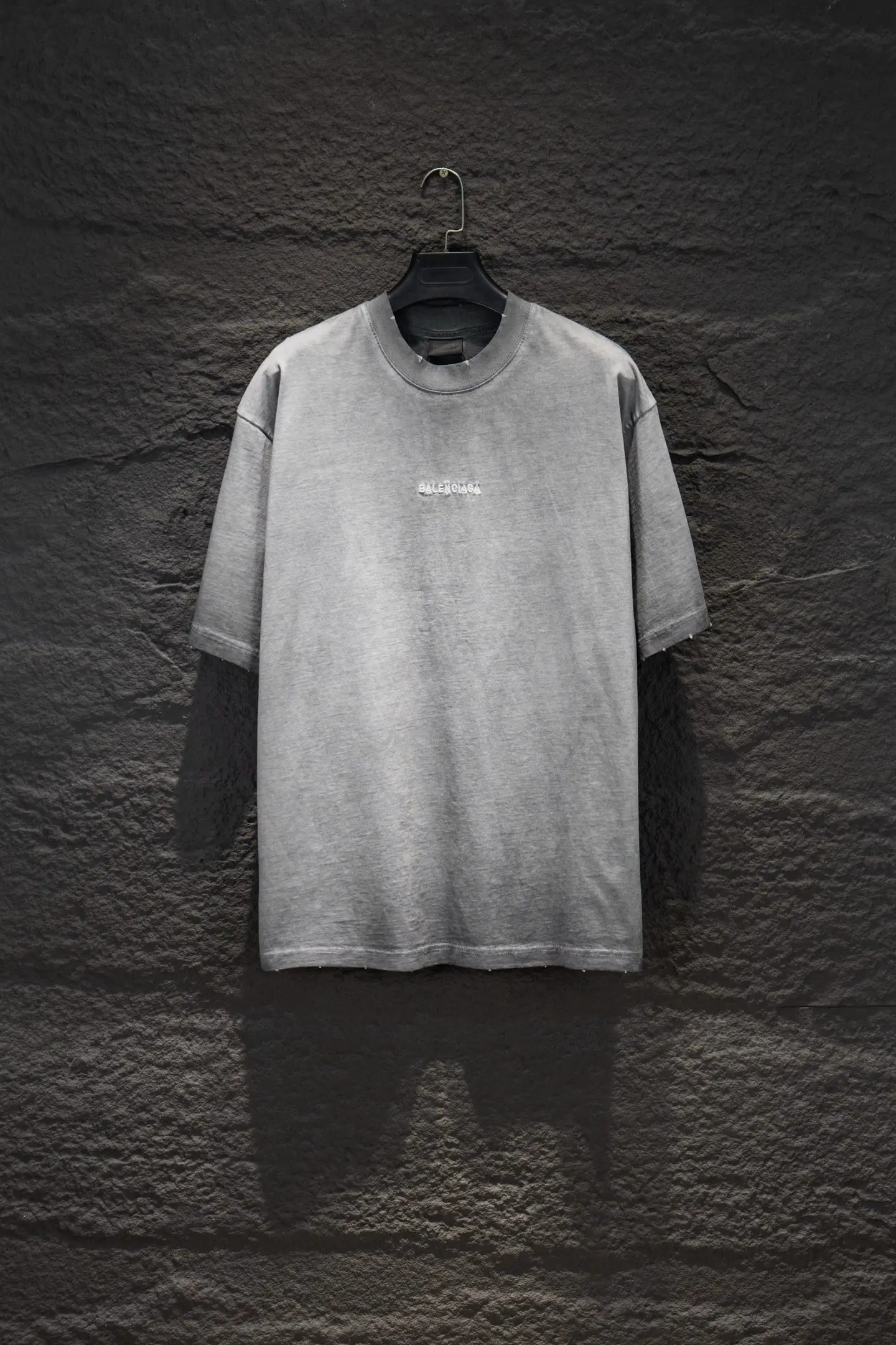 Oversized Distressed Logo-Embroidered T-Shirt D13514982