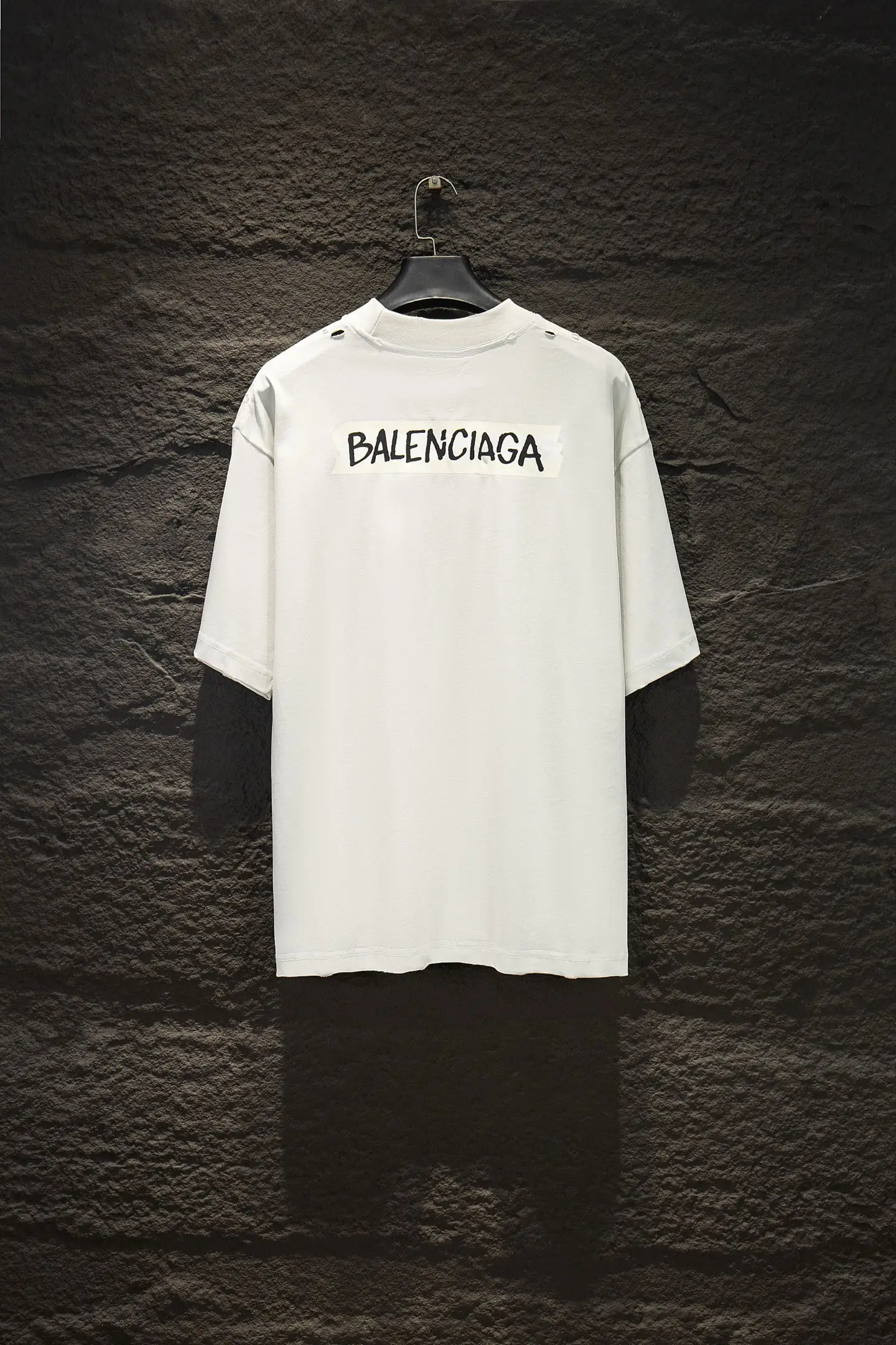 Oversized Distressed Logo-Print Cotton T-Shirt D13014980 — view 2