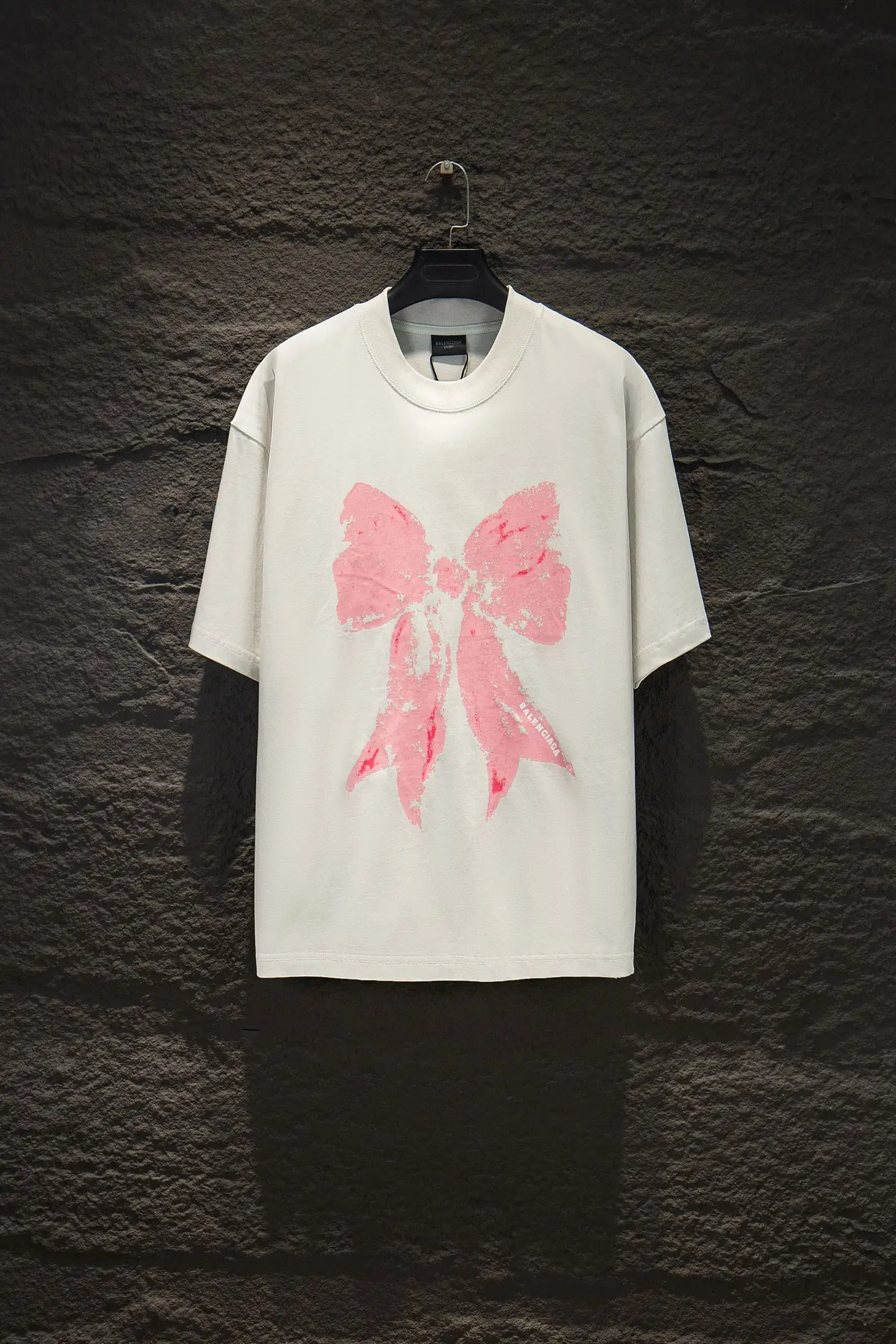 Bow Graphic Oversized Cotton T-Shirt D11914977