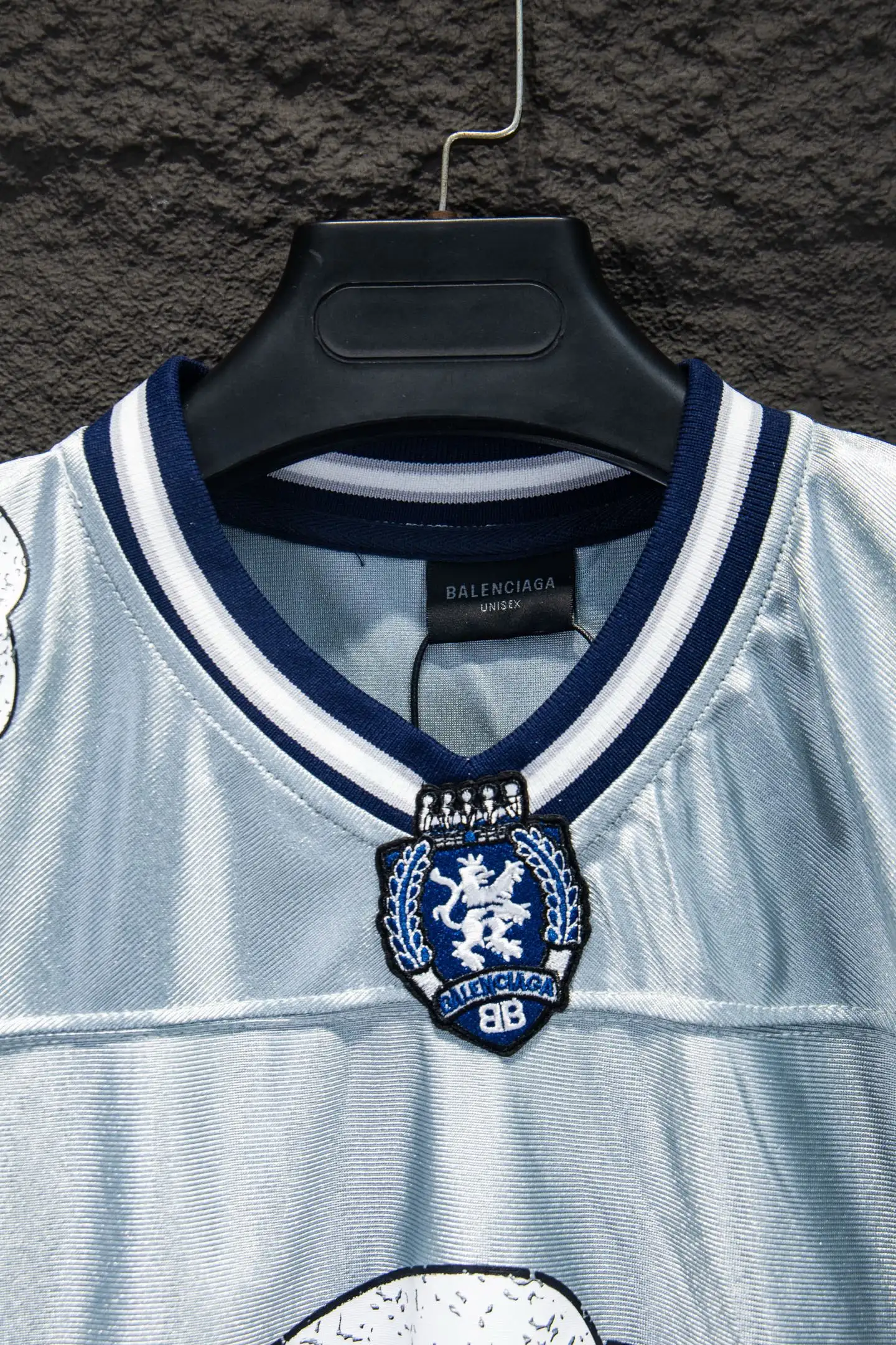 Oversized Logo-Print Mesh Jersey D13514970 — view 3