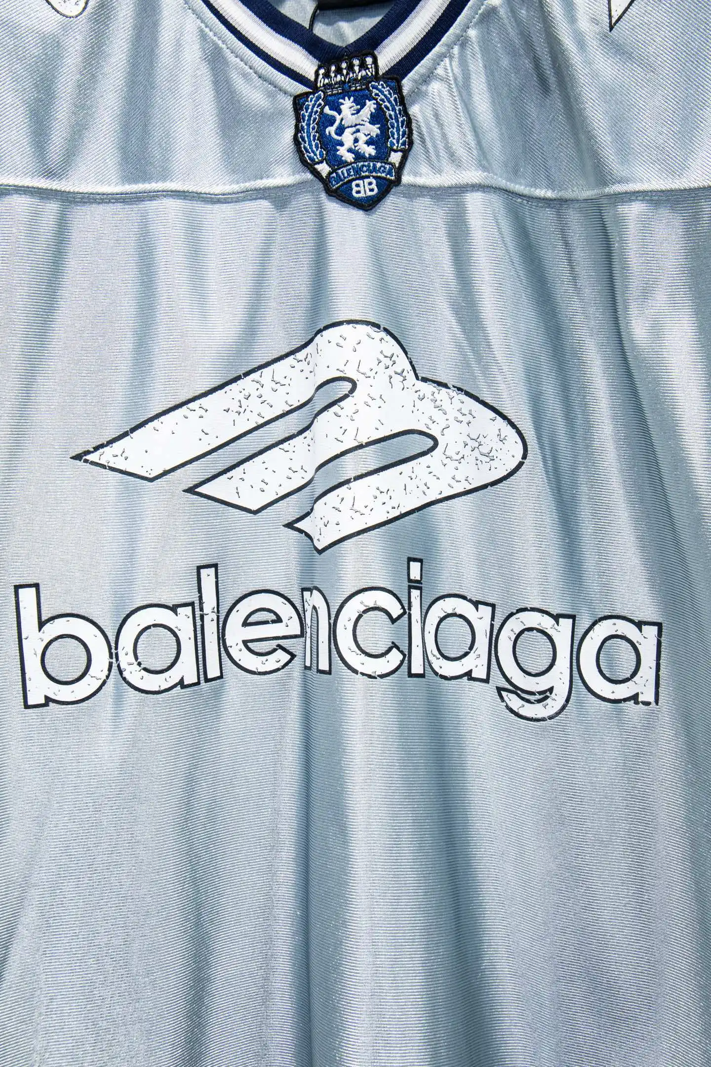 Oversized Logo-Print Mesh Jersey D13514970 — view 6