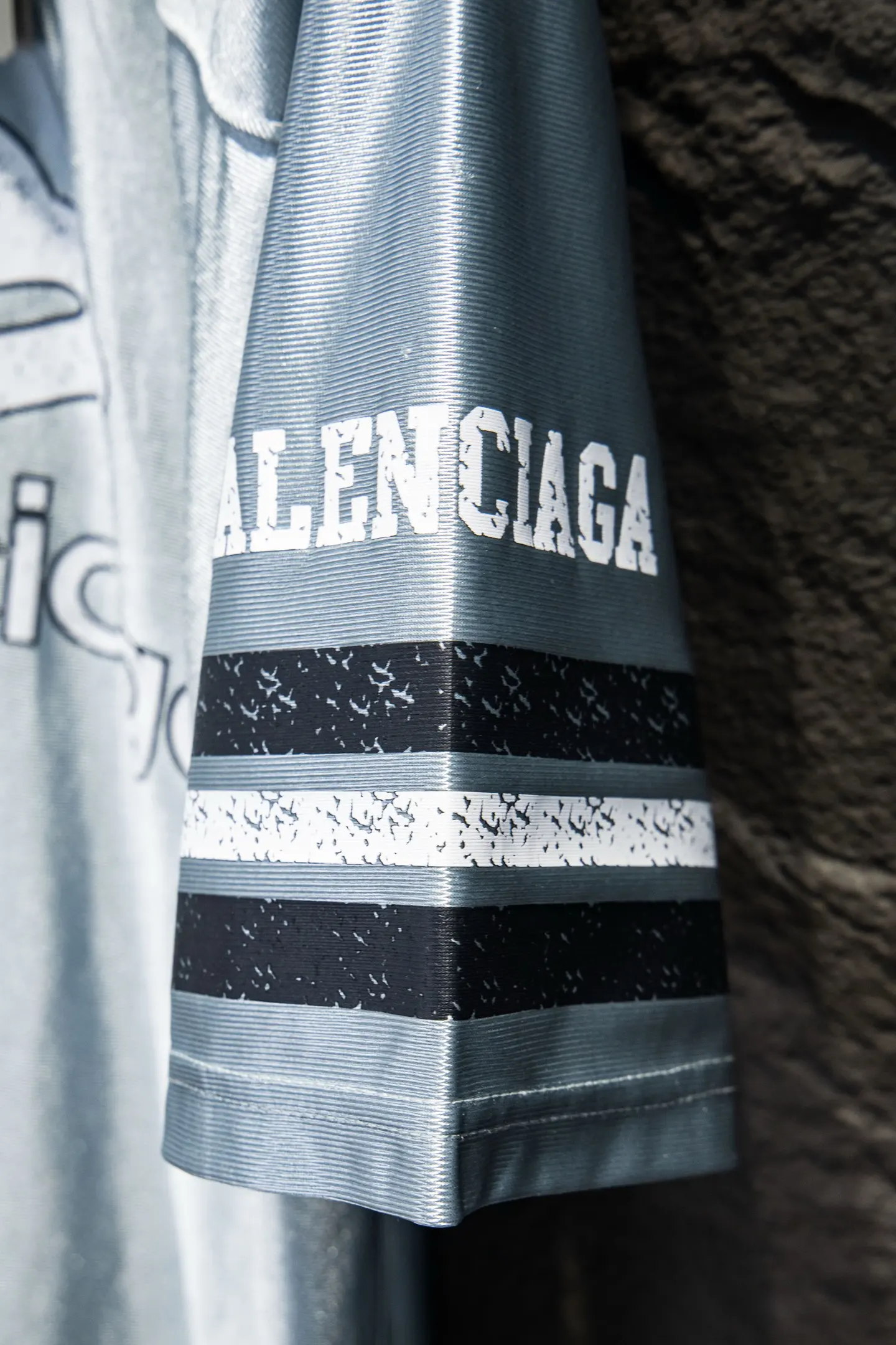 Oversized Logo-Print Mesh Jersey D13514970 — view 9