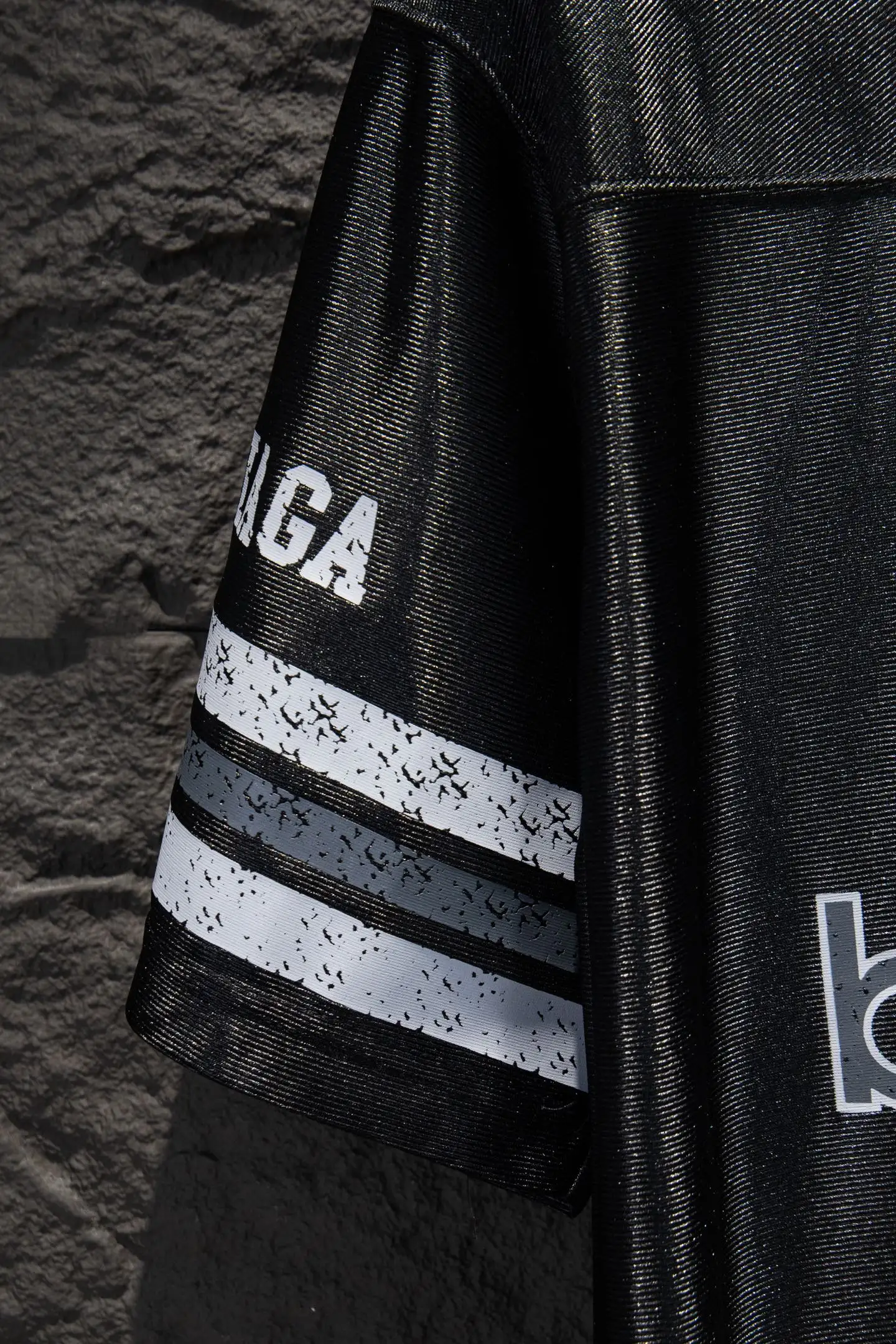 Oversized Paneled Mesh Jersey T-Shirt D13514969 — view 5