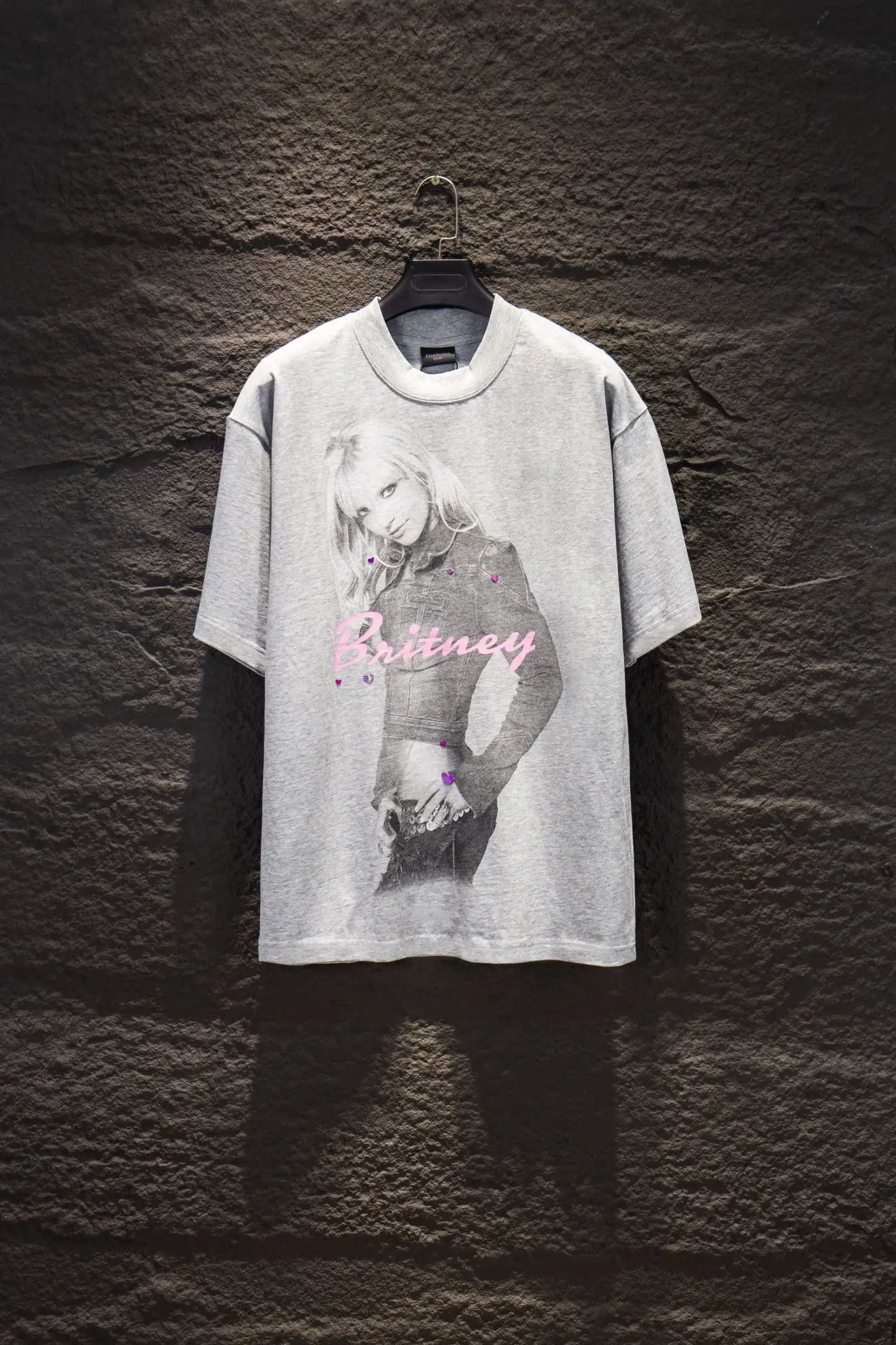 Britney Graphic Print Oversized T-Shirt D12914968