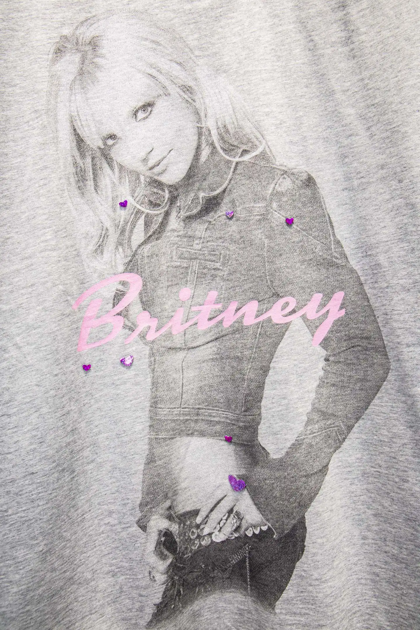 Britney Graphic Print Oversized T-Shirt D12914968 — view 4