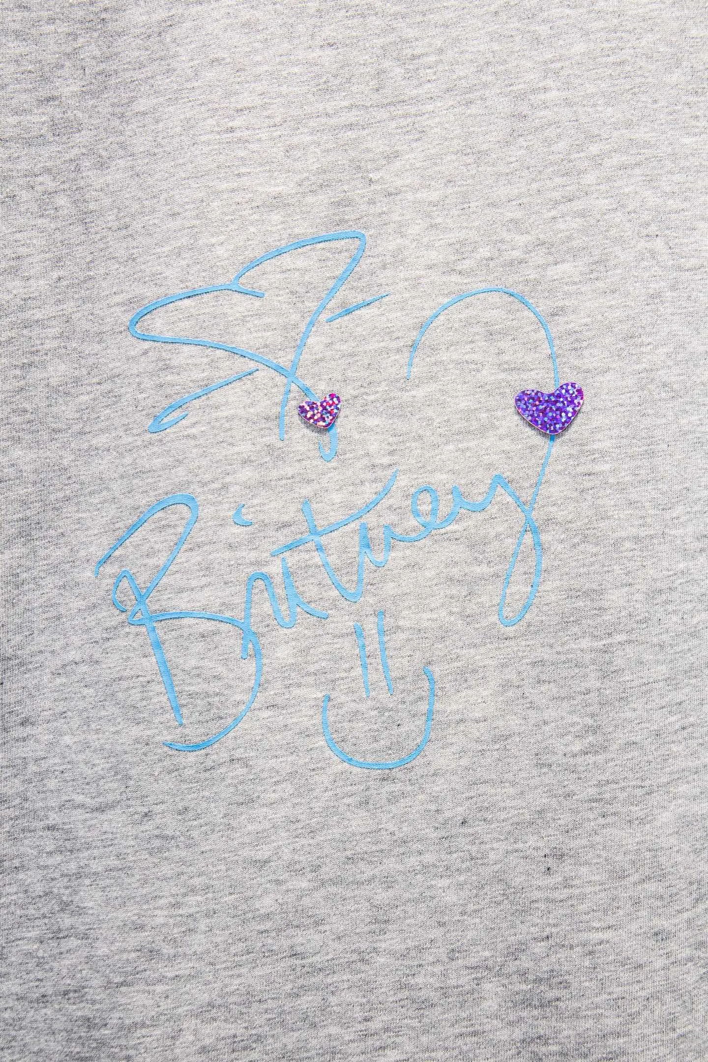 Britney Graphic Print Oversized T-Shirt D12914968 — view 5
