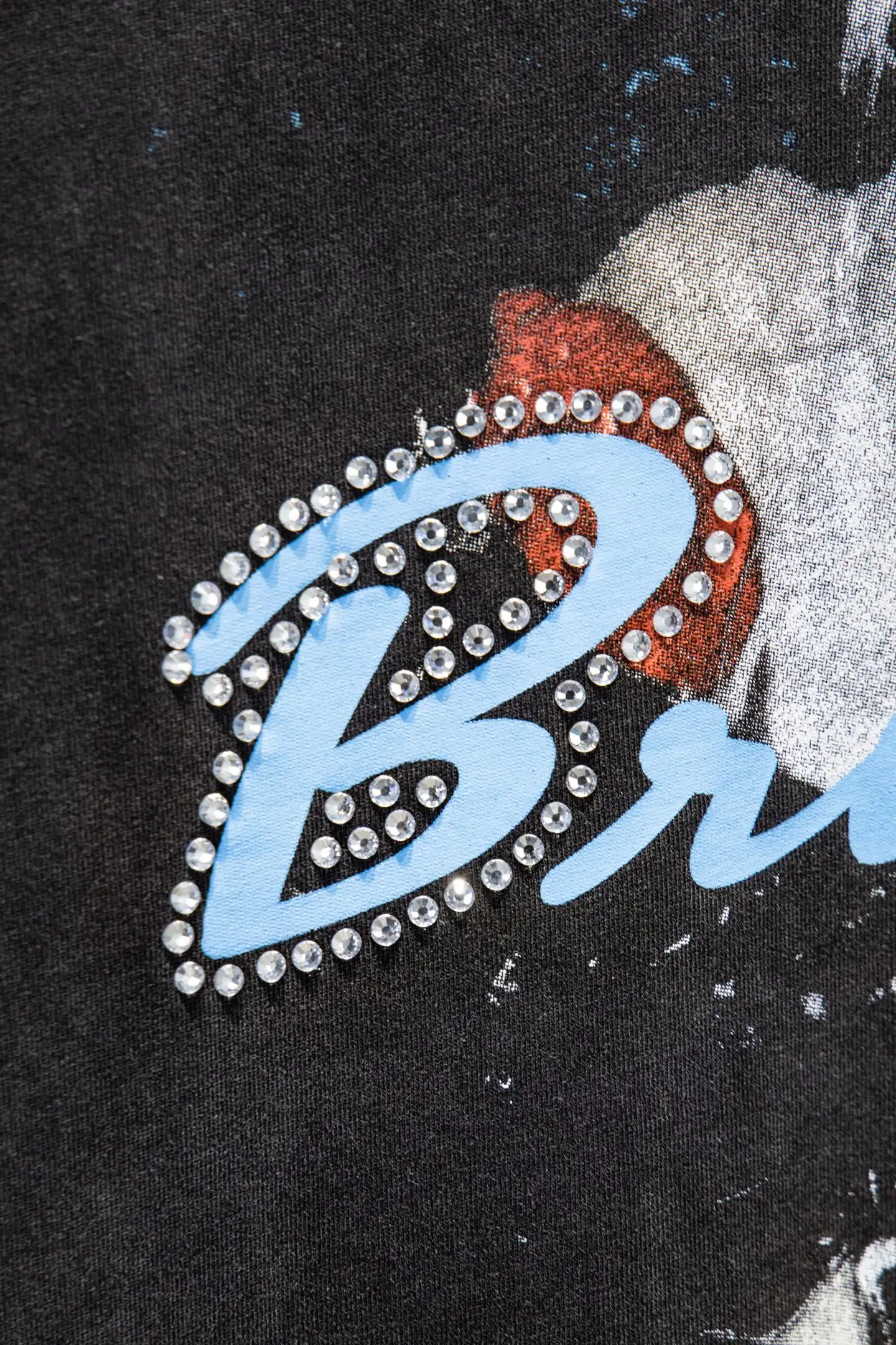 Oversized Rhinestone Graphic T-Shirt D12914967 — view 5