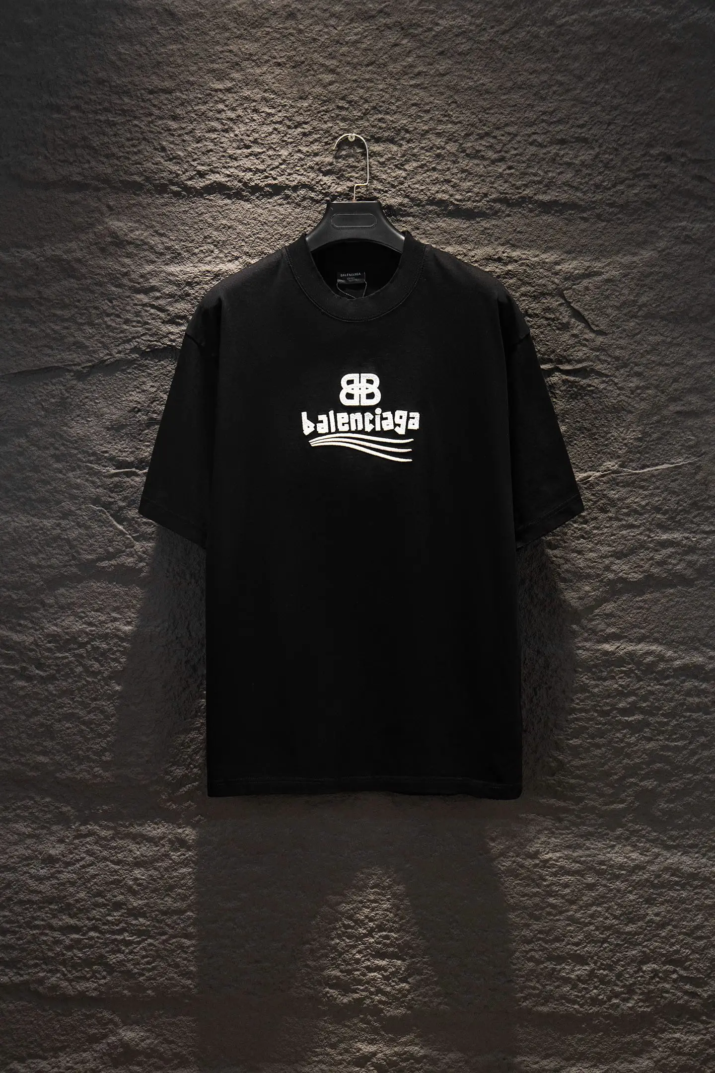 Oversized Distressed Logo-Embroidered T-Shirt D14514966