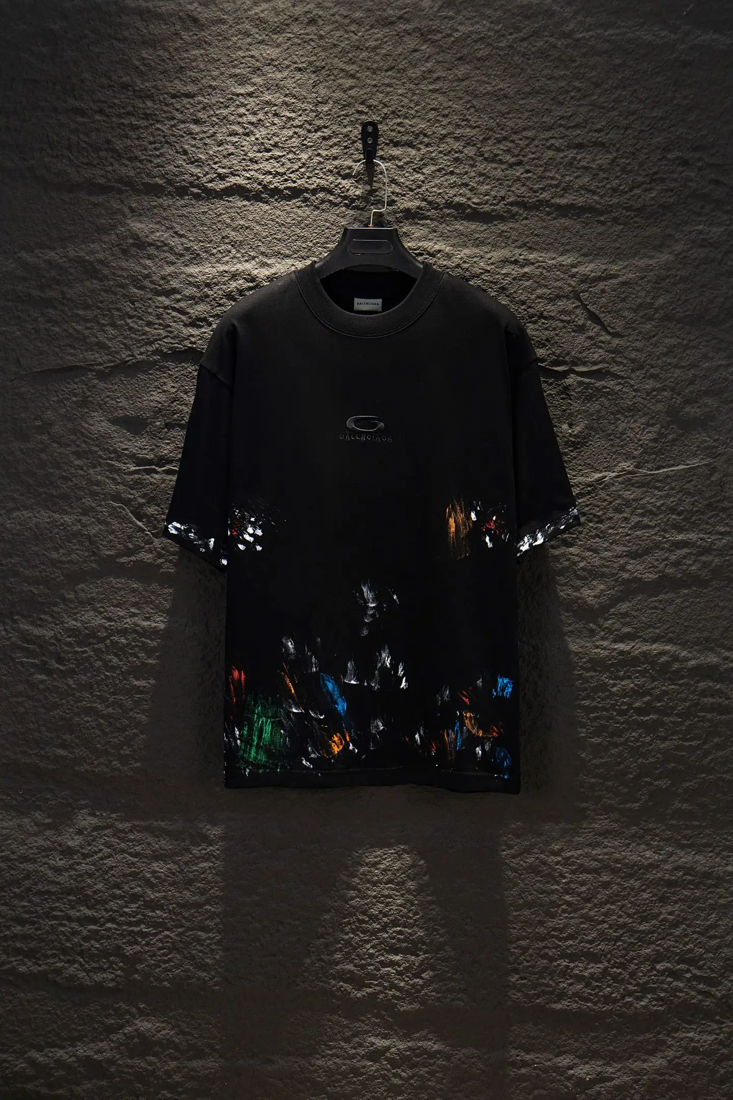 Graffiti Print Oversized Cotton T-Shirt D12912268