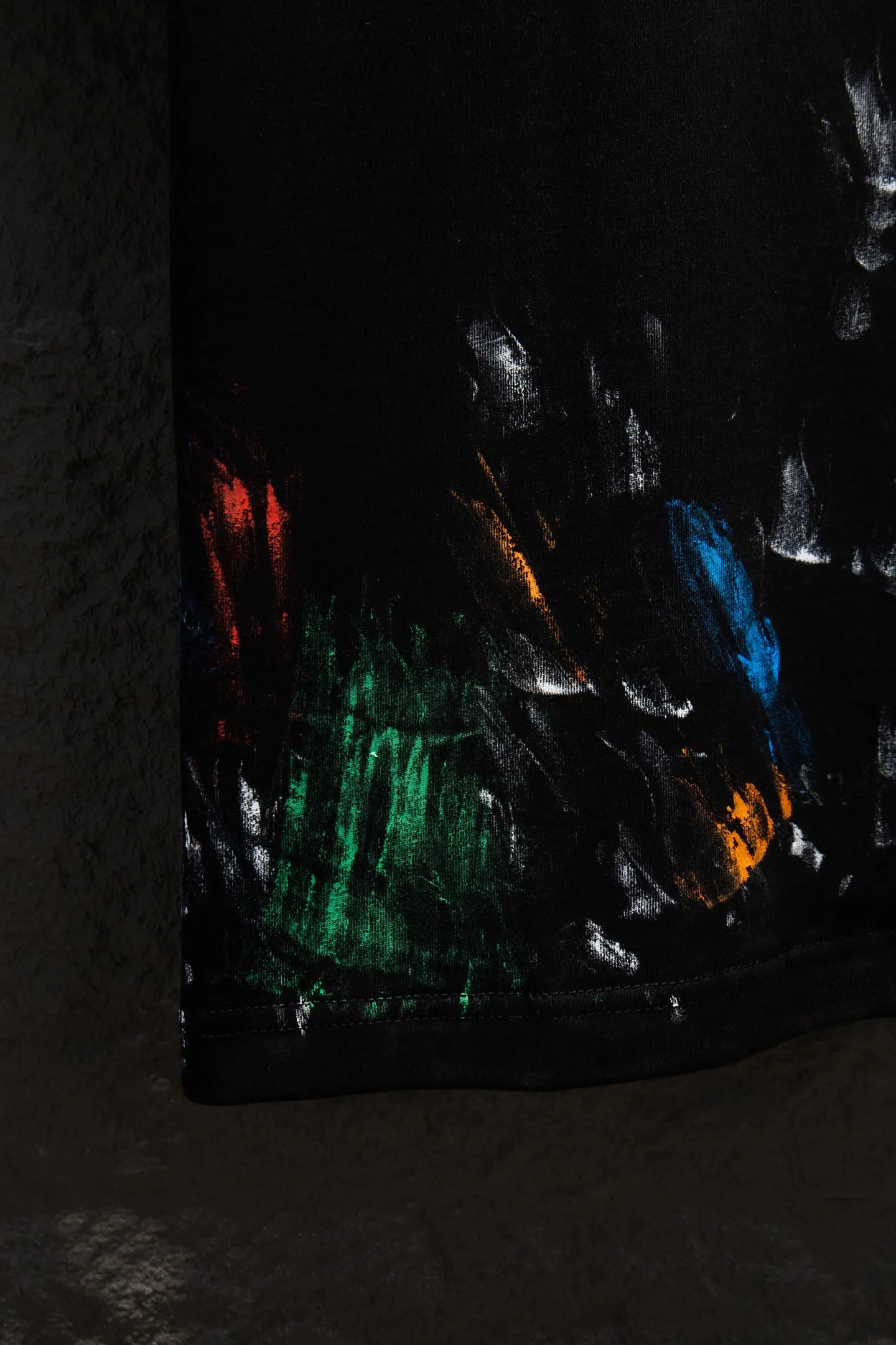 Graffiti Print Oversized Cotton T-Shirt D12912268 — view 7