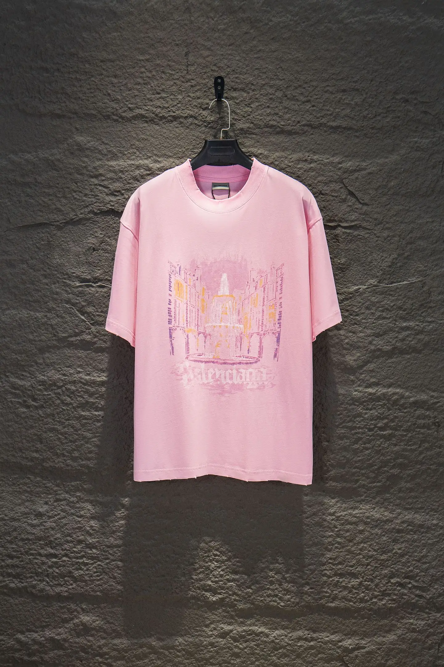 Short Sleeve Top Pink D12512288