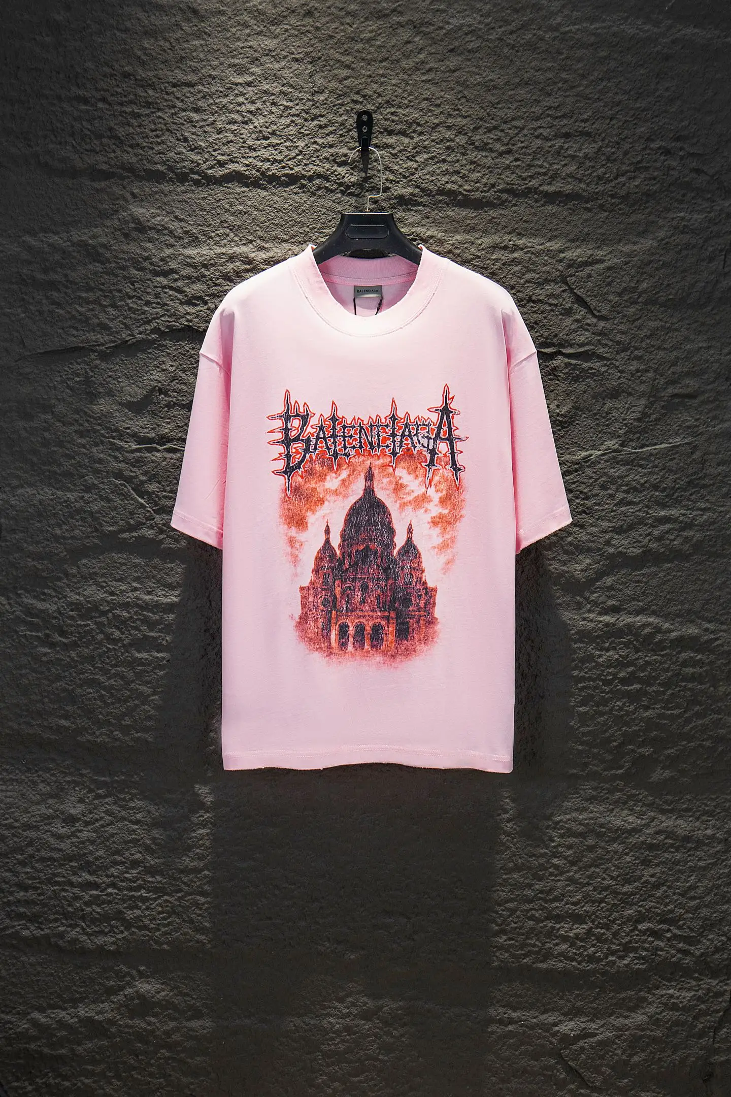 Oversized Graphic Print Cotton T-Shirt D12912277