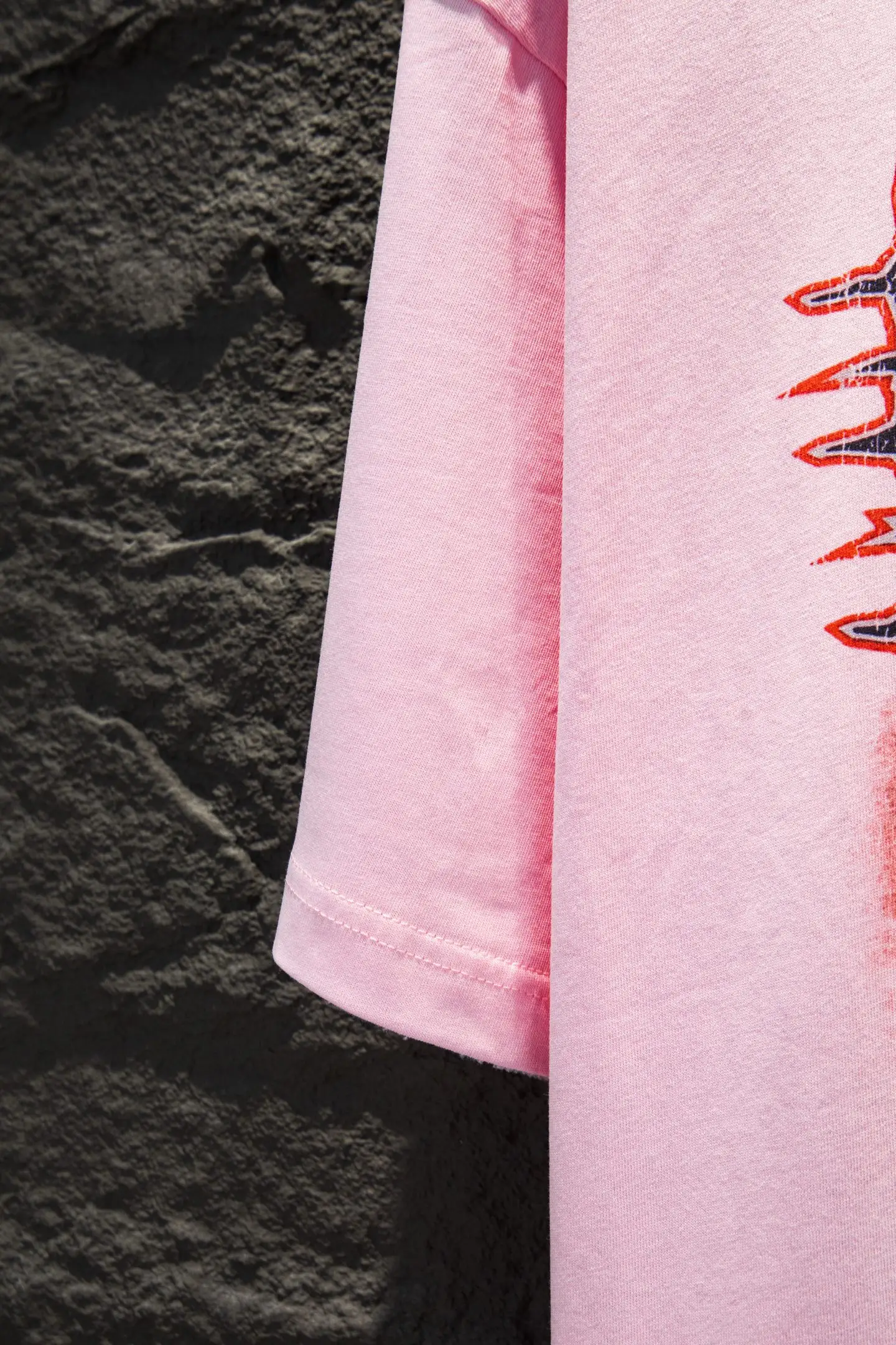 Oversized Graphic Print Cotton T-Shirt D12912277 — view 7