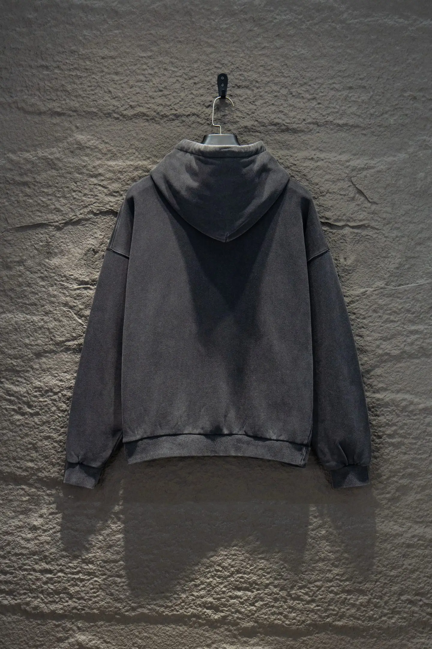 Logo-Print Distressed Cotton-Jersey Hoodie D20522912 — view 2
