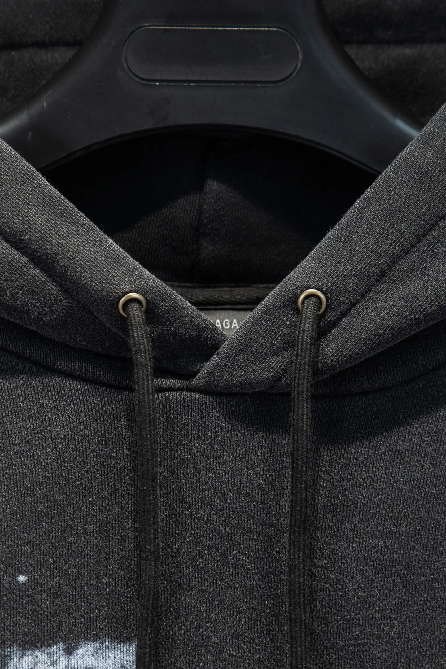 Logo-Print Distressed Cotton-Jersey Hoodie D20522912 — view 3