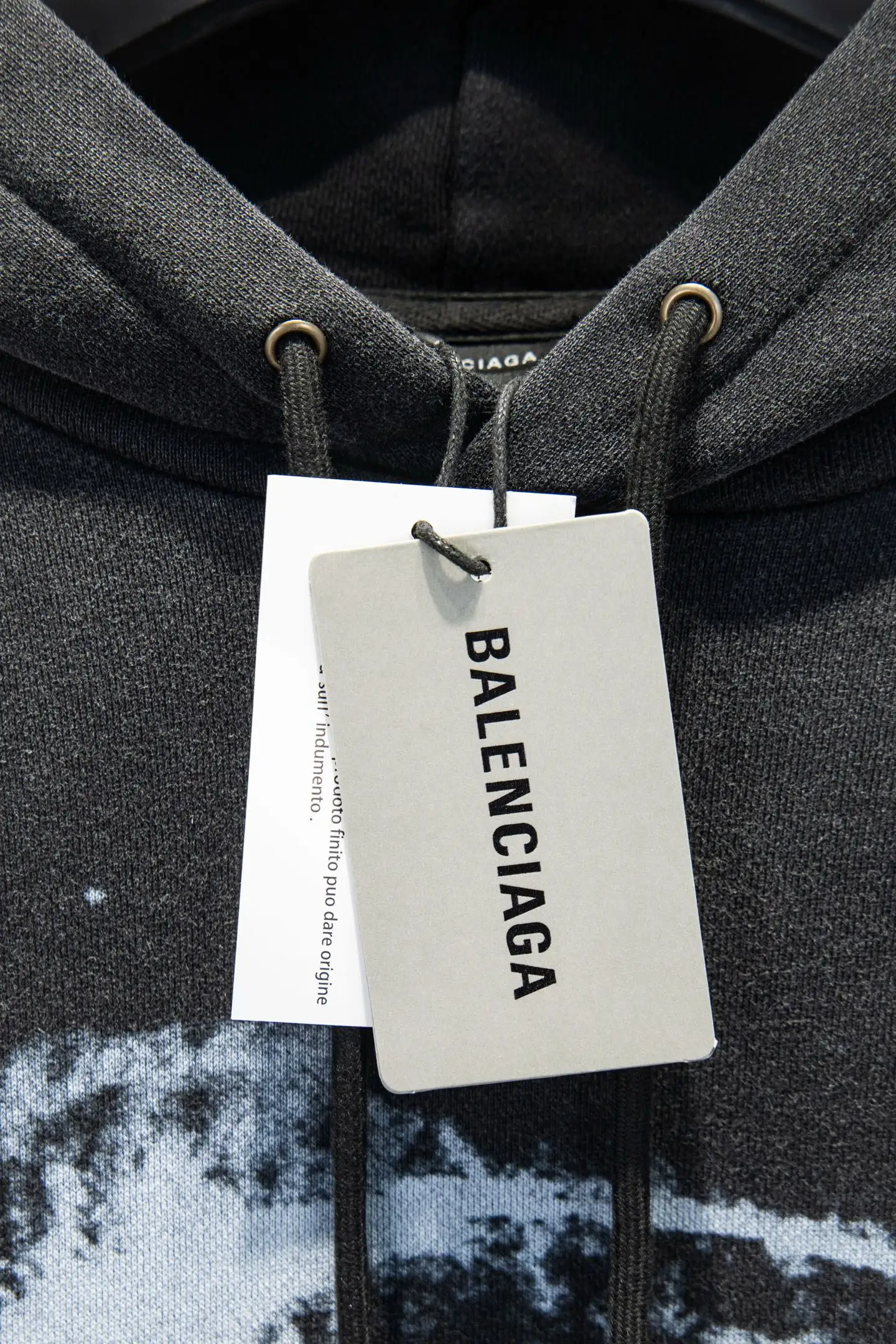 Logo-Print Distressed Cotton-Jersey Hoodie D20522912 — view 12