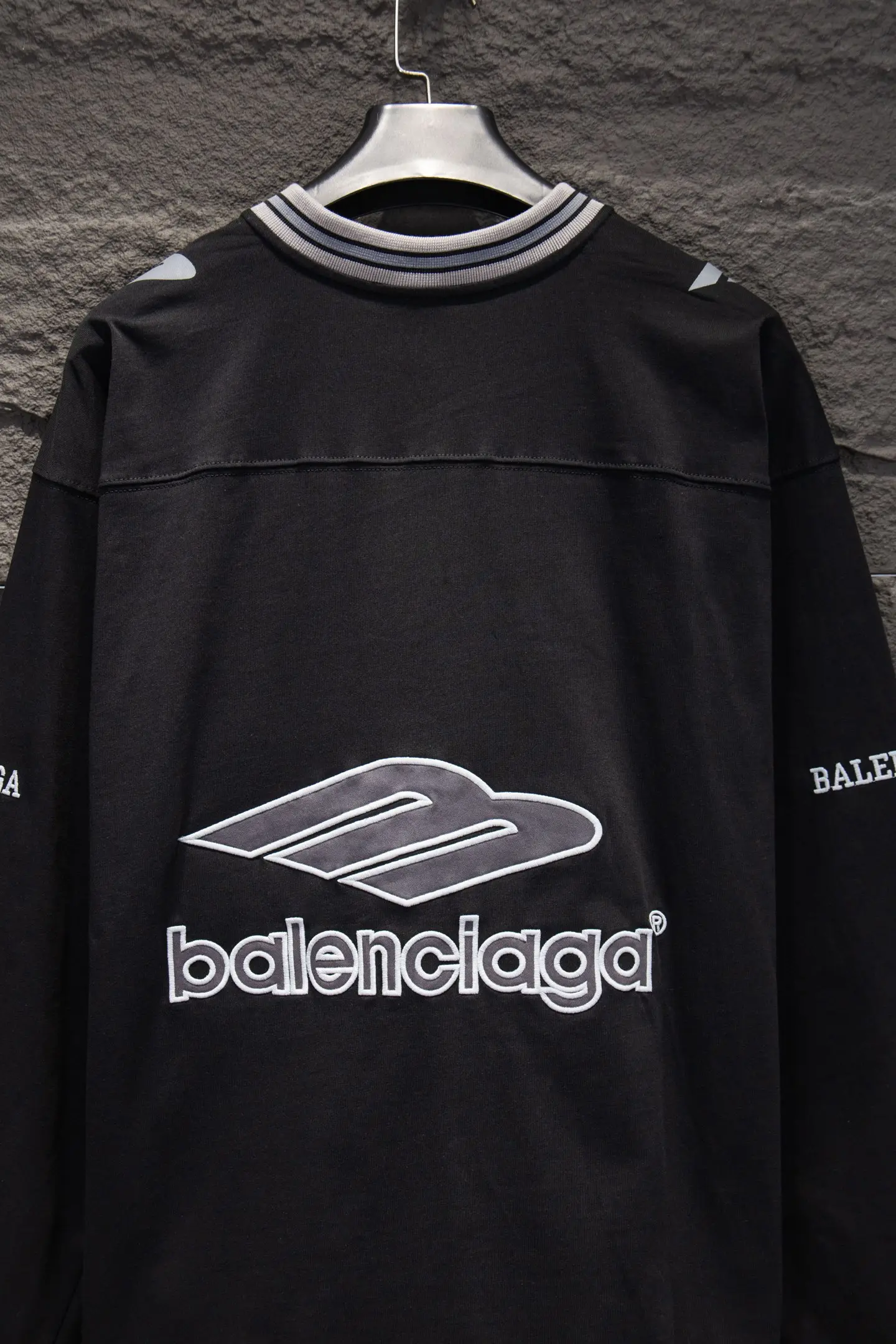 Oversized Logo-Embroidered Jersey T-Shirt D15922937 — view 6