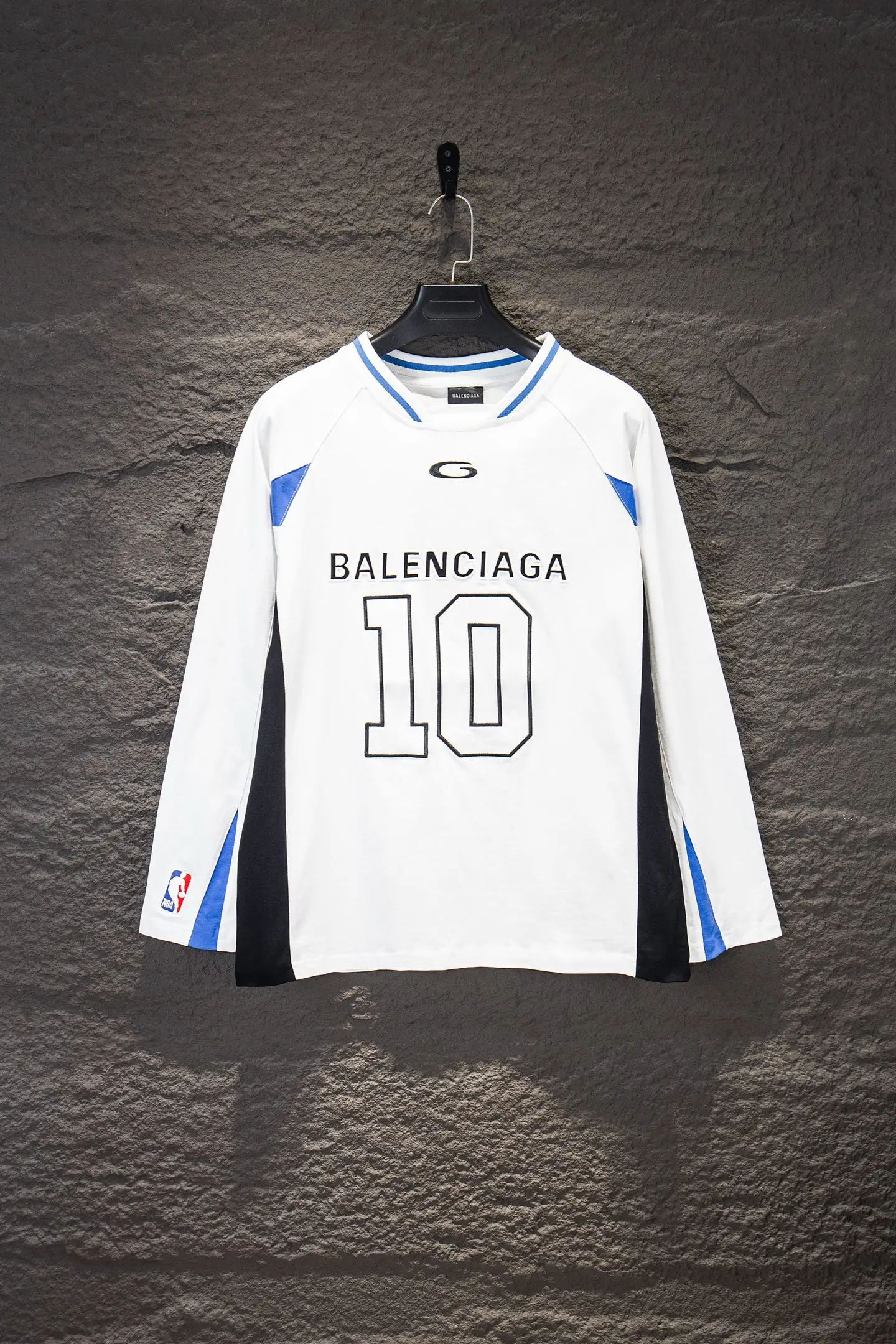 Oversized Paneled Jersey Long-Sleeve T-Shirt D17522954