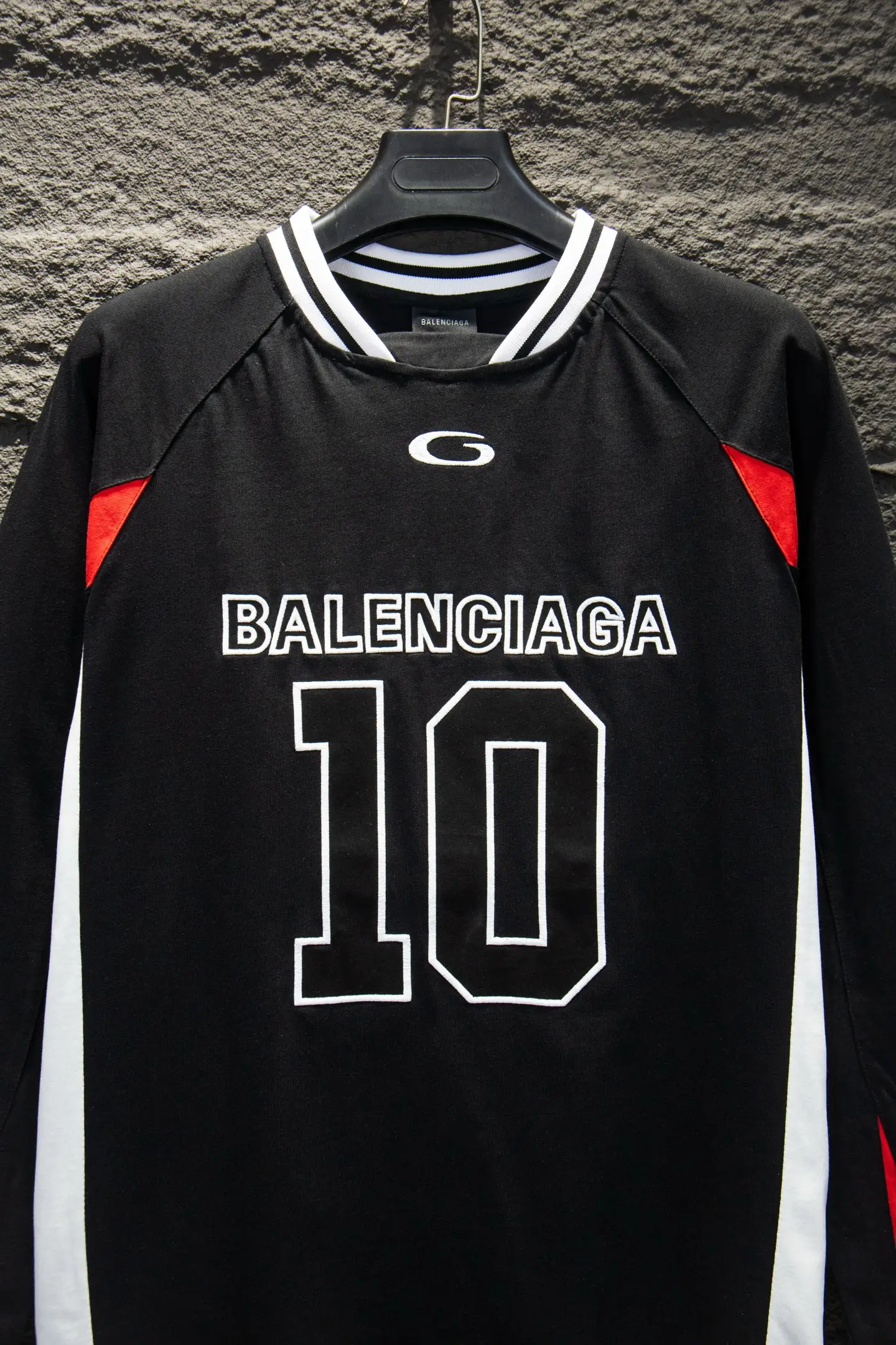 Oversized Paneled Jersey Long-Sleeve T-Shirt D17522952 — view 4