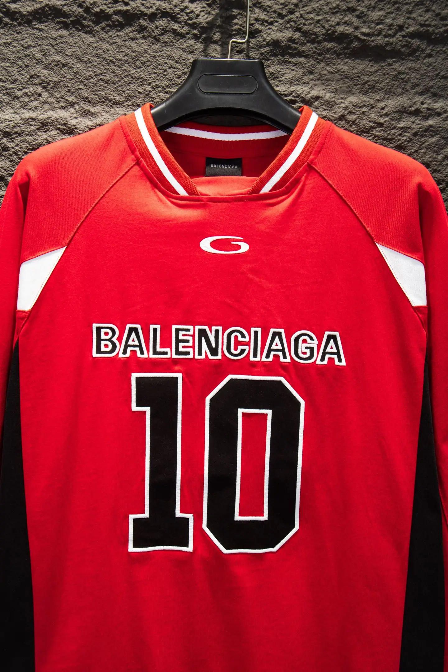 Oversized Paneled Jersey Long-Sleeve T-Shirt D17522953 — view 3
