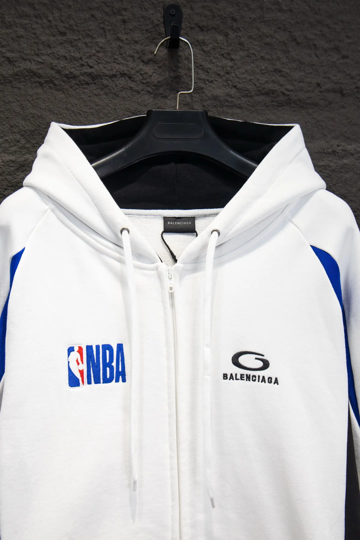 Oversized Color-Block Zip-Up Hoodie D22922911 — view 3
