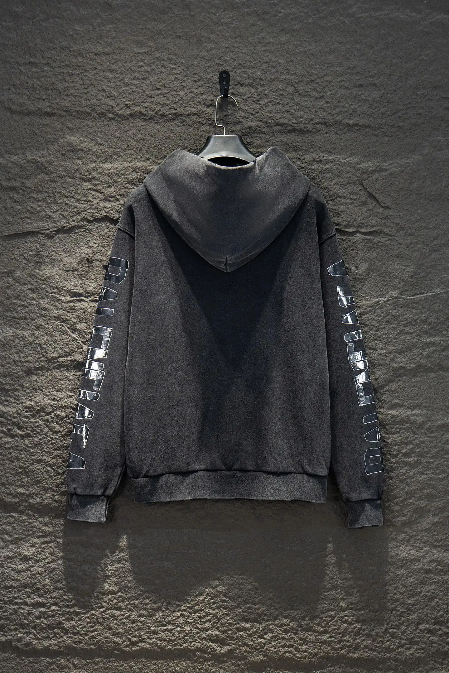 Distressed Logo-Embroidered Oversized Hoodie D20922913 — view 2