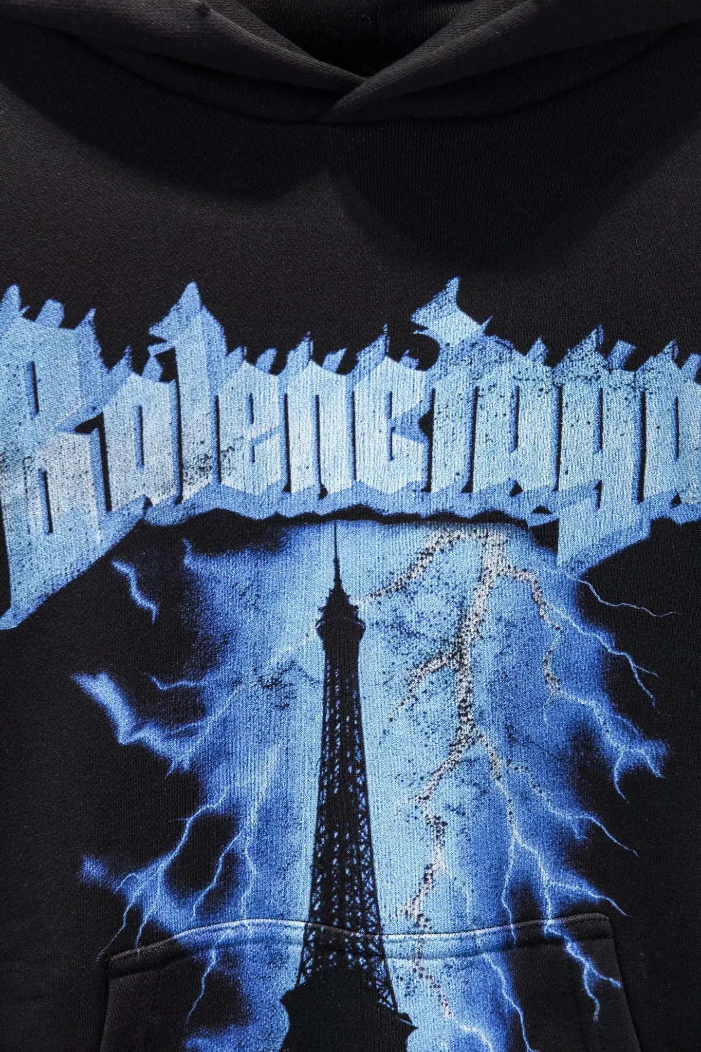 Eiffel Tower Lightning Oversized Hoodie D19522951 — view 5
