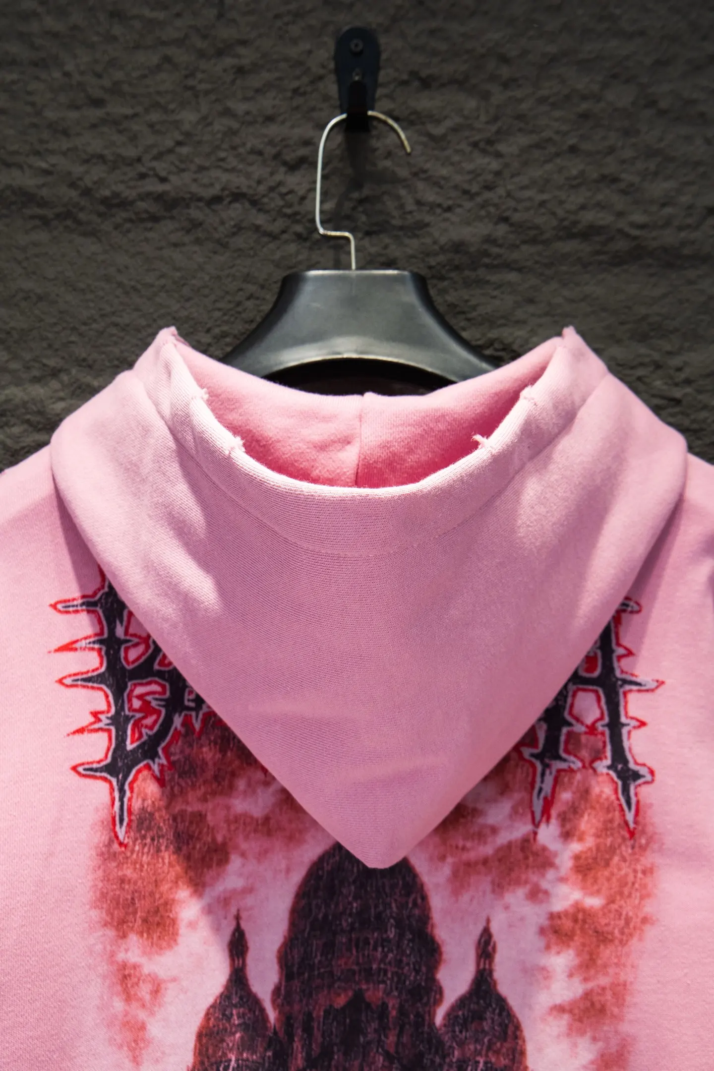 Distressed Graphic Zip-Up Hoodie D22522903 — view 8