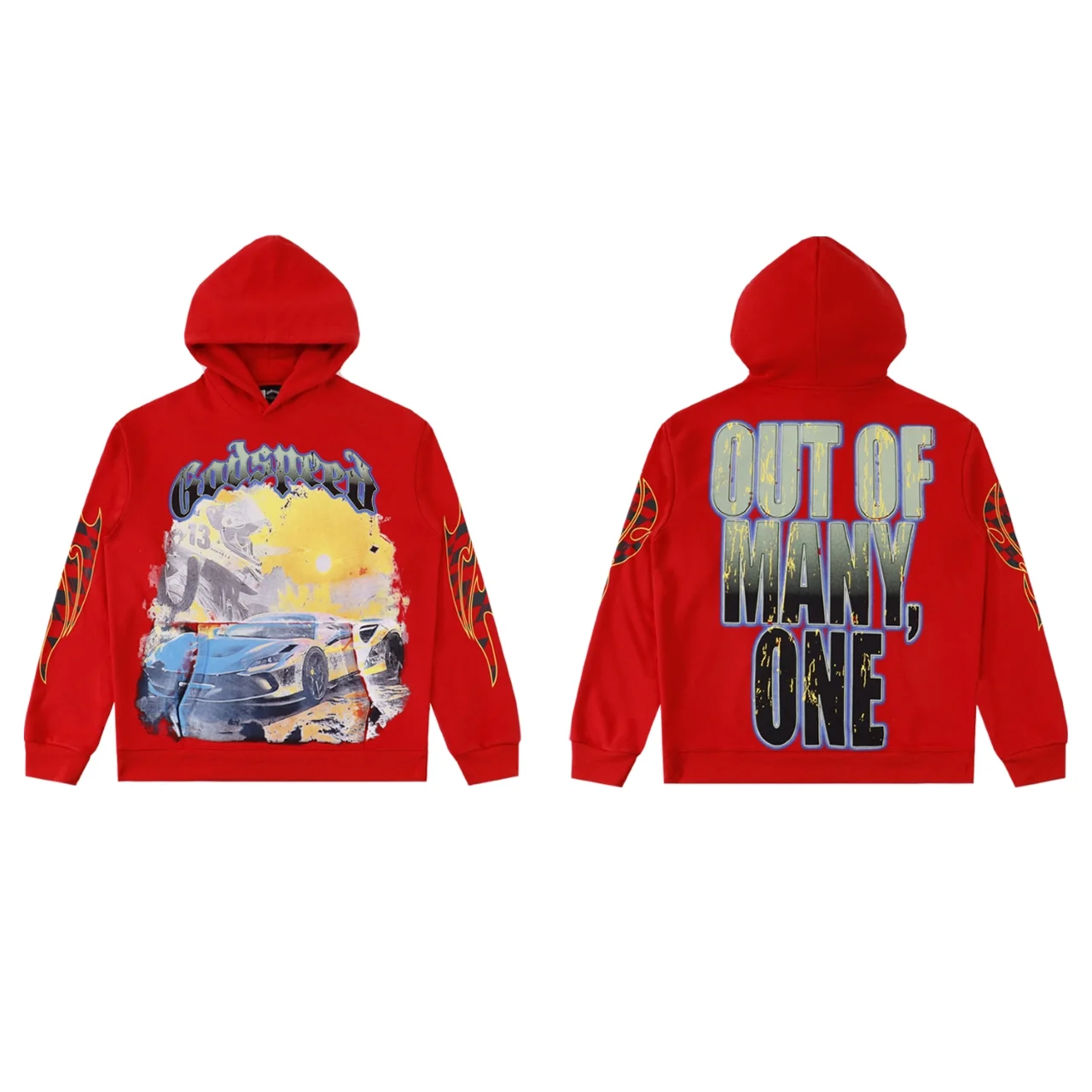 Godspeed Racing Graphic Washed Hoodie D12811882 — view 4