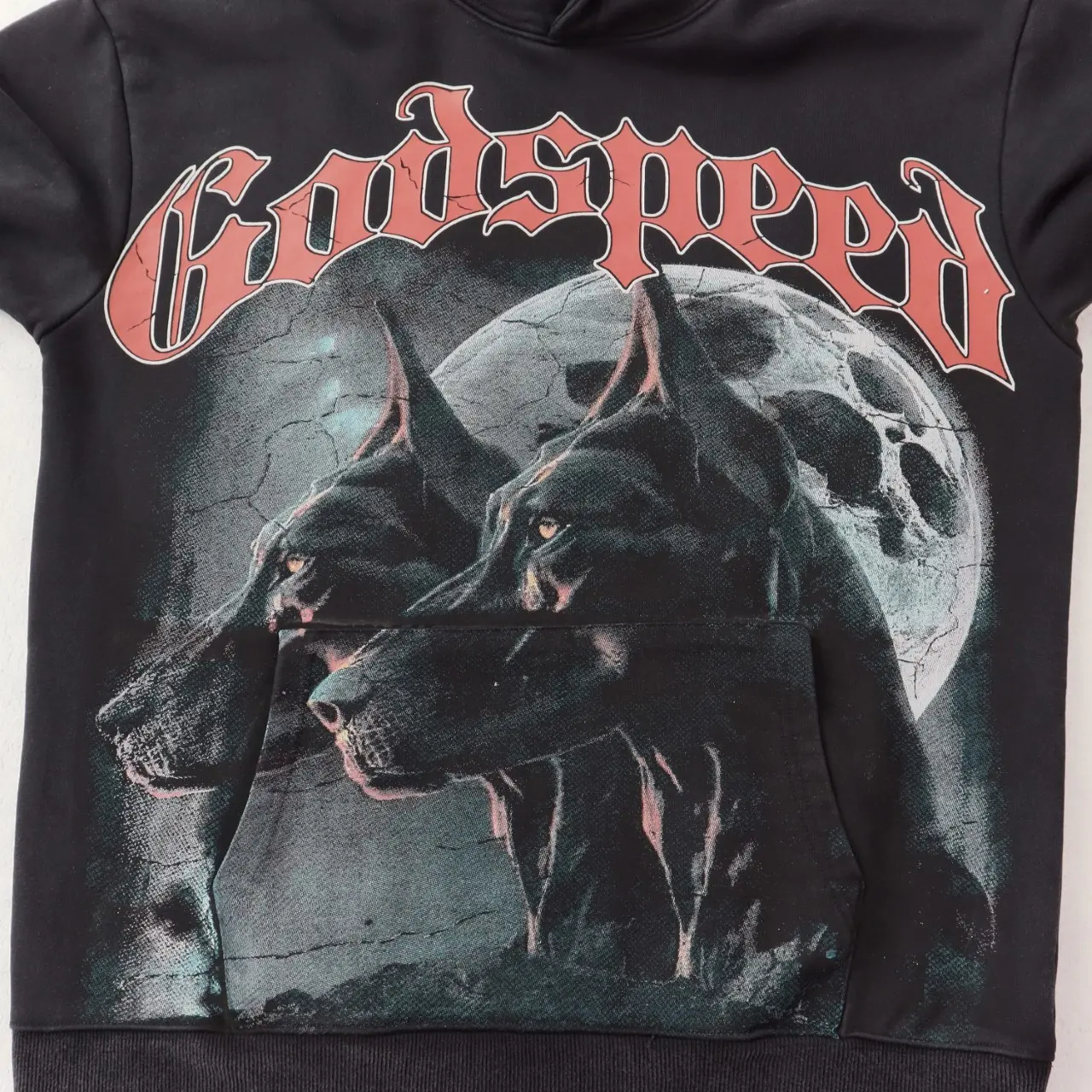 Godspeed Graphic Print Washed Hoodie D12811879 — view 5