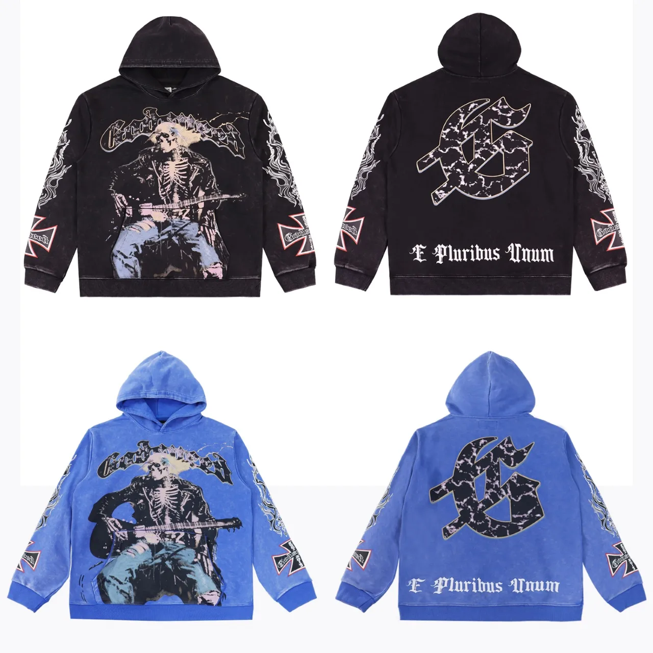 Godspeed Vintage Washed Graphic Hoodie D12811804