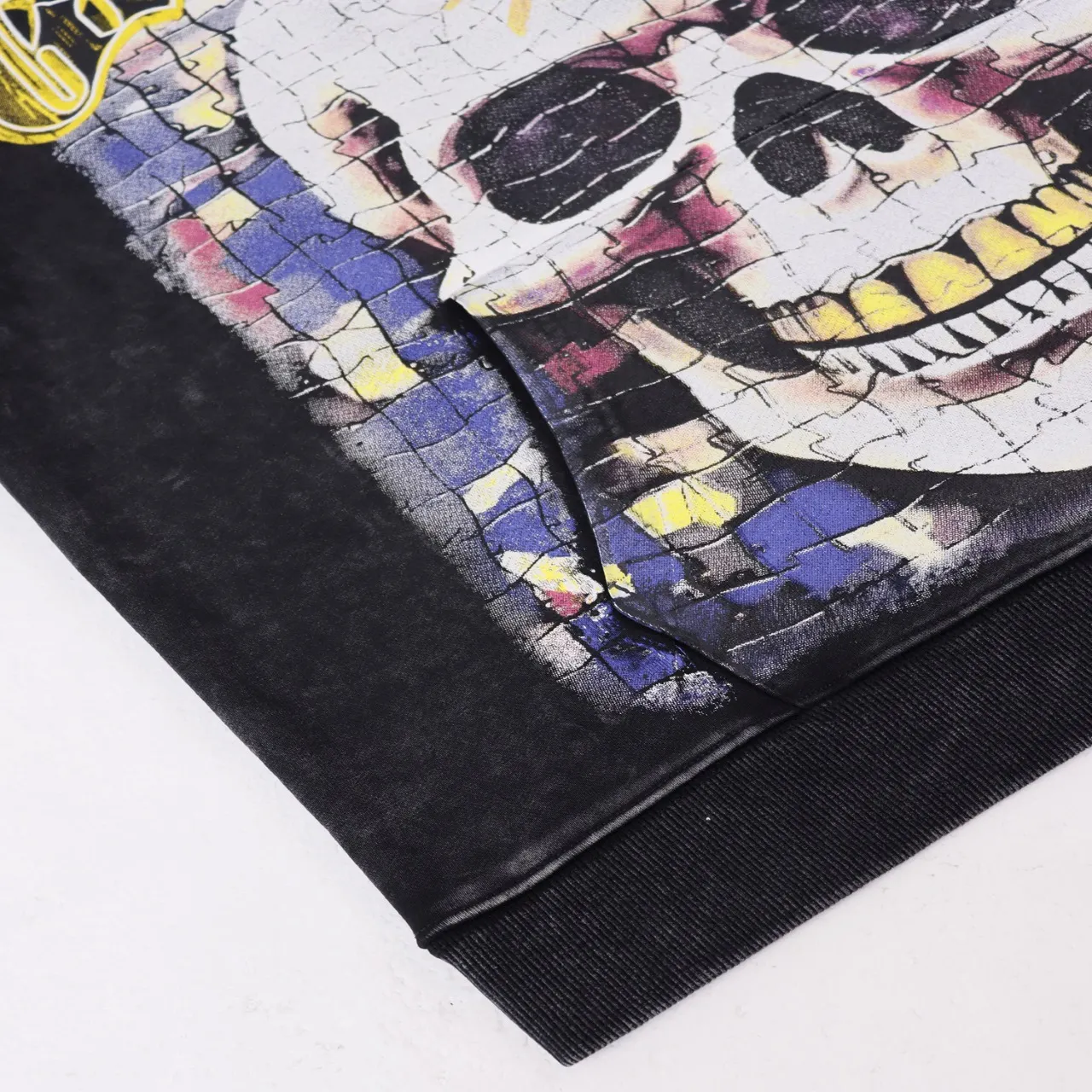 Godspeed Skull Graphic Washed Hoodie D12811833 — view 5