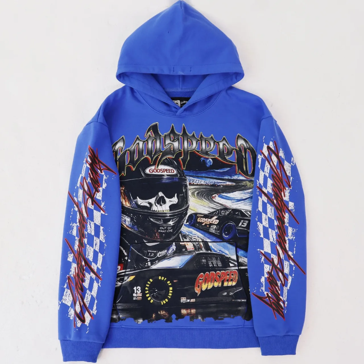 Godspeed Graphic Print Washed Cotton Hoodie D12811813 — view 6