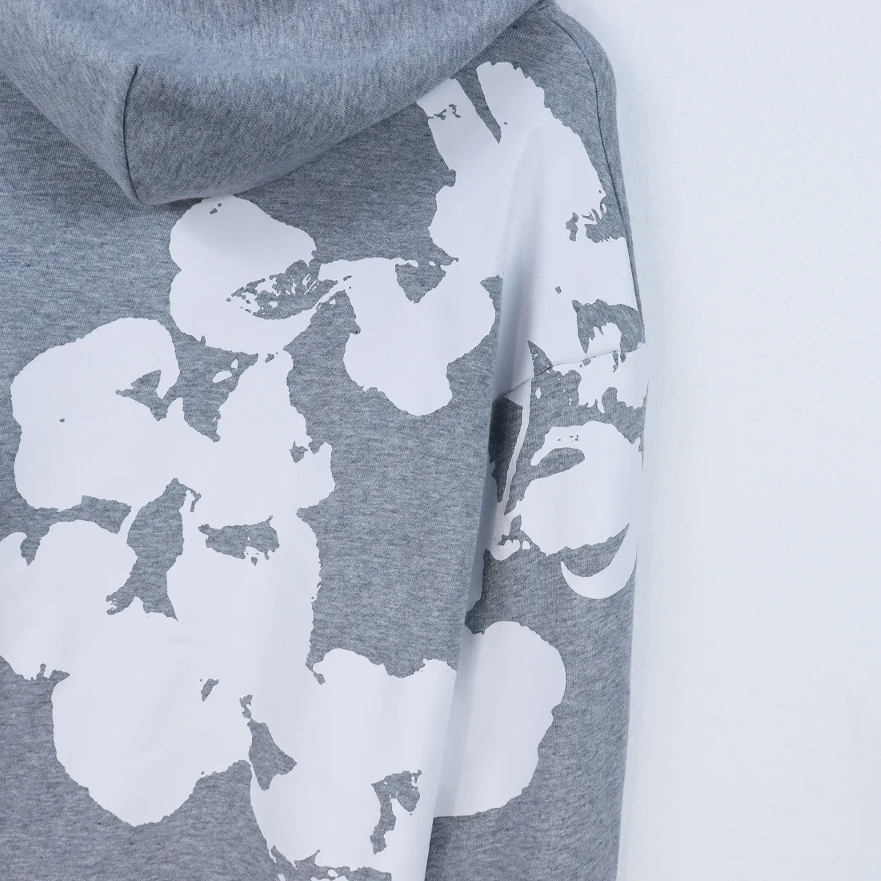 Cotton Wreath Print Fleece Hoodie D11011800 — view 6