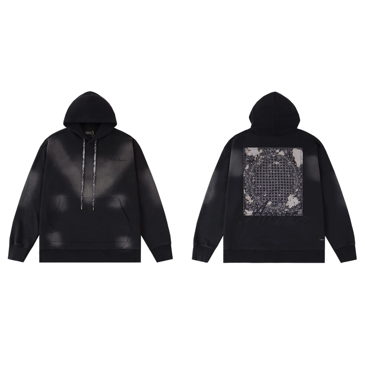 Bandana Graphic Print Cotton-Jersey Hoodie D13511803 — view 3