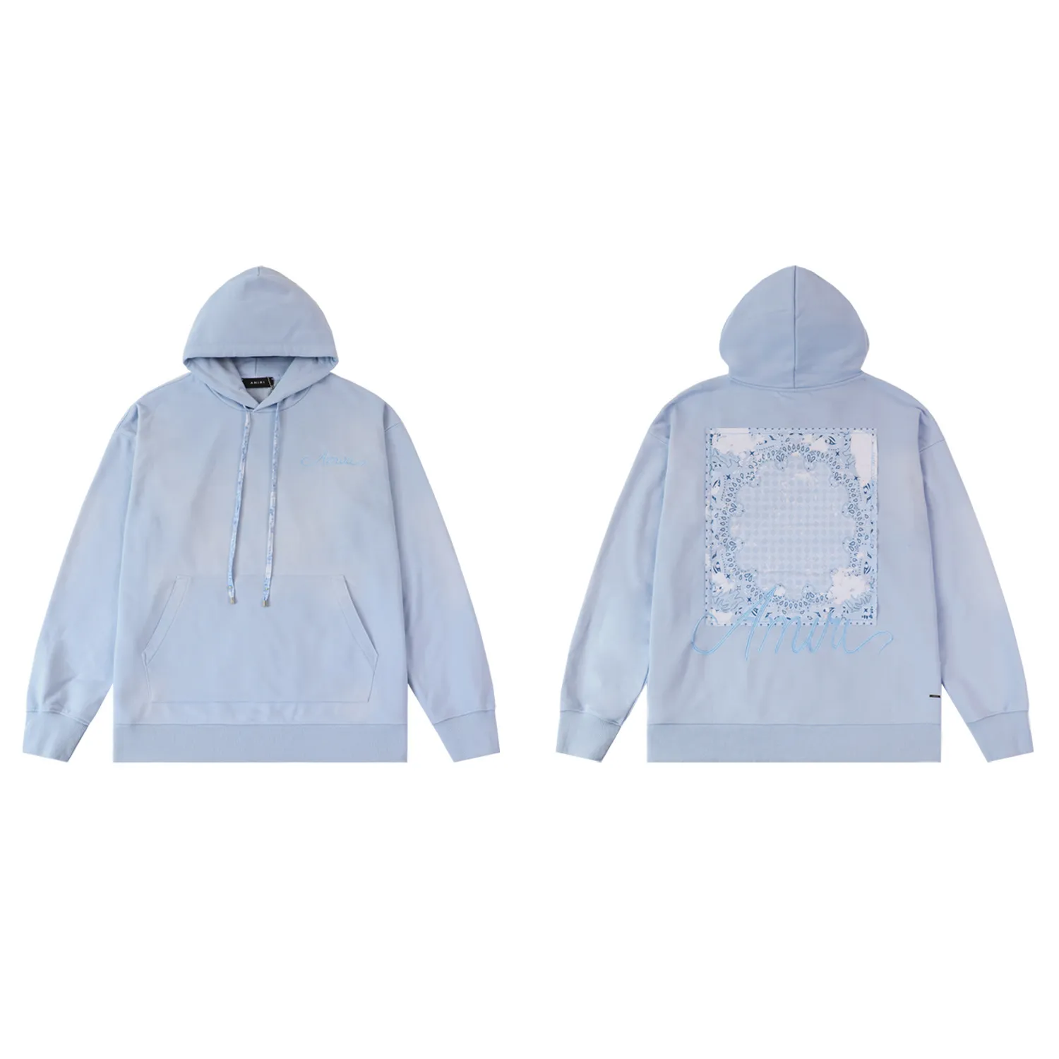 Bandana Graphic Print Cotton-Jersey Hoodie D13511803 — view 4