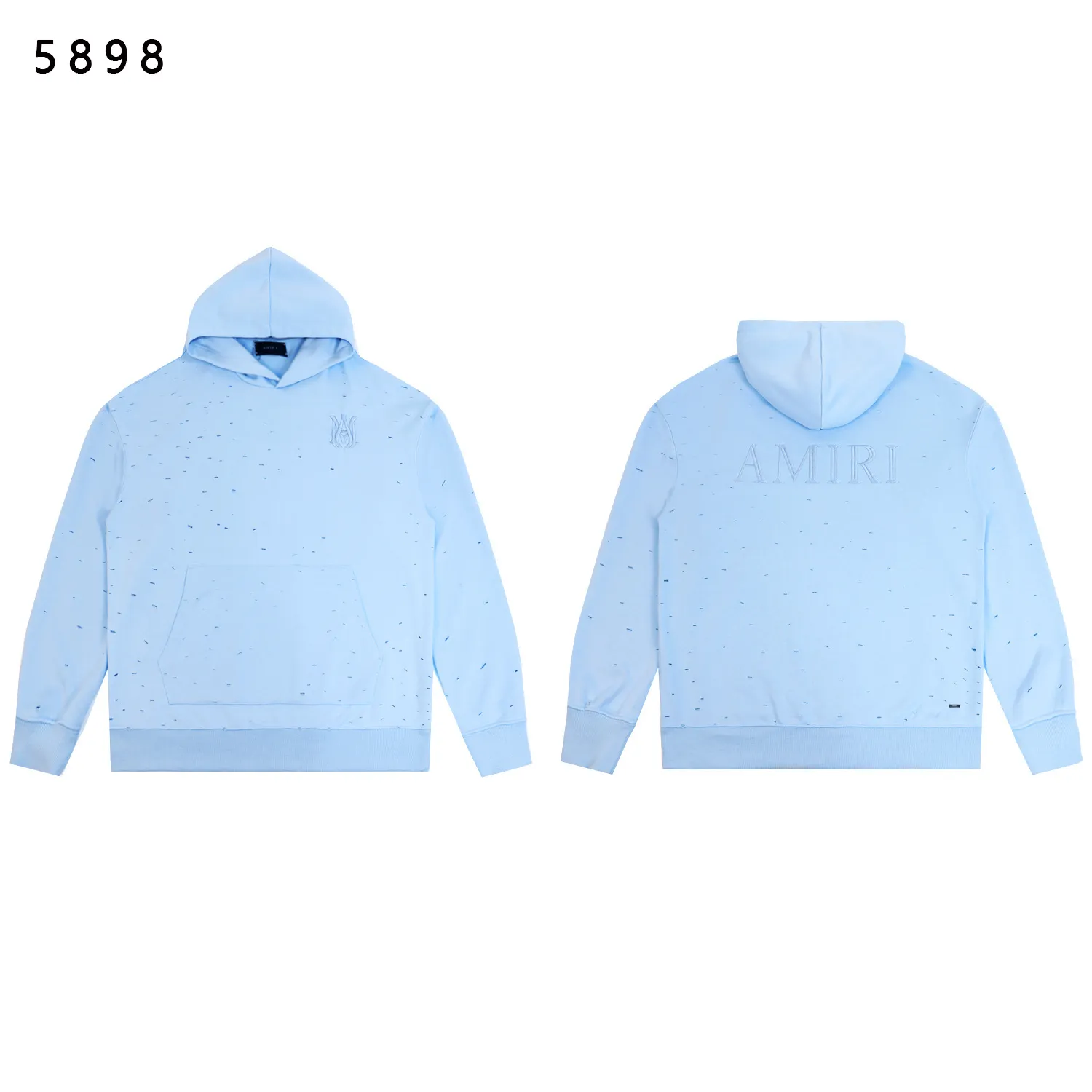 Distressed Logo-Embroidered Cotton Hoodie D13811826