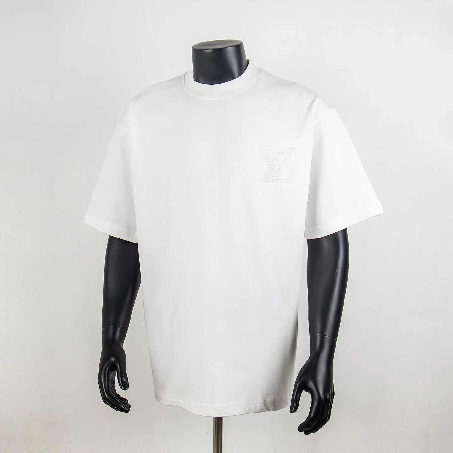 Embellished Logo Cotton T-Shirt D11915052