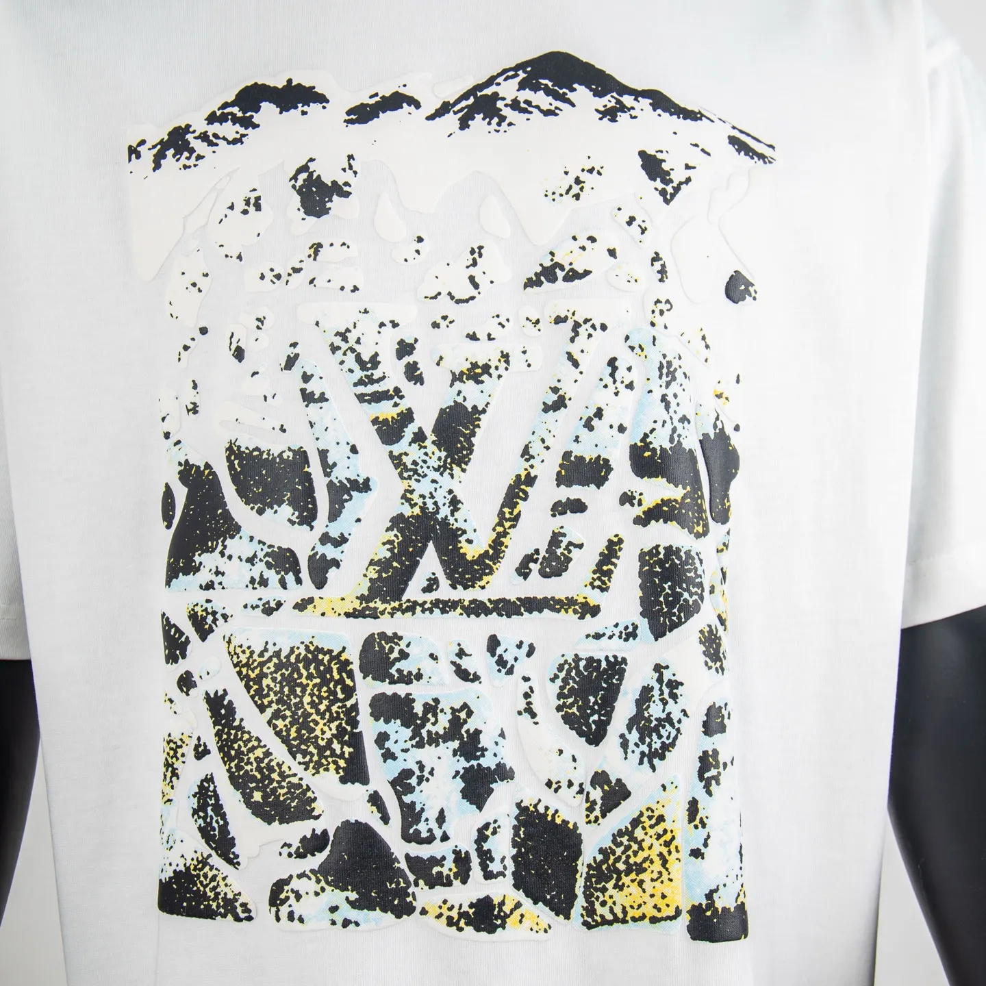 Mountain Logo Puff-Print Cotton T-Shirt D11915049 — view 4