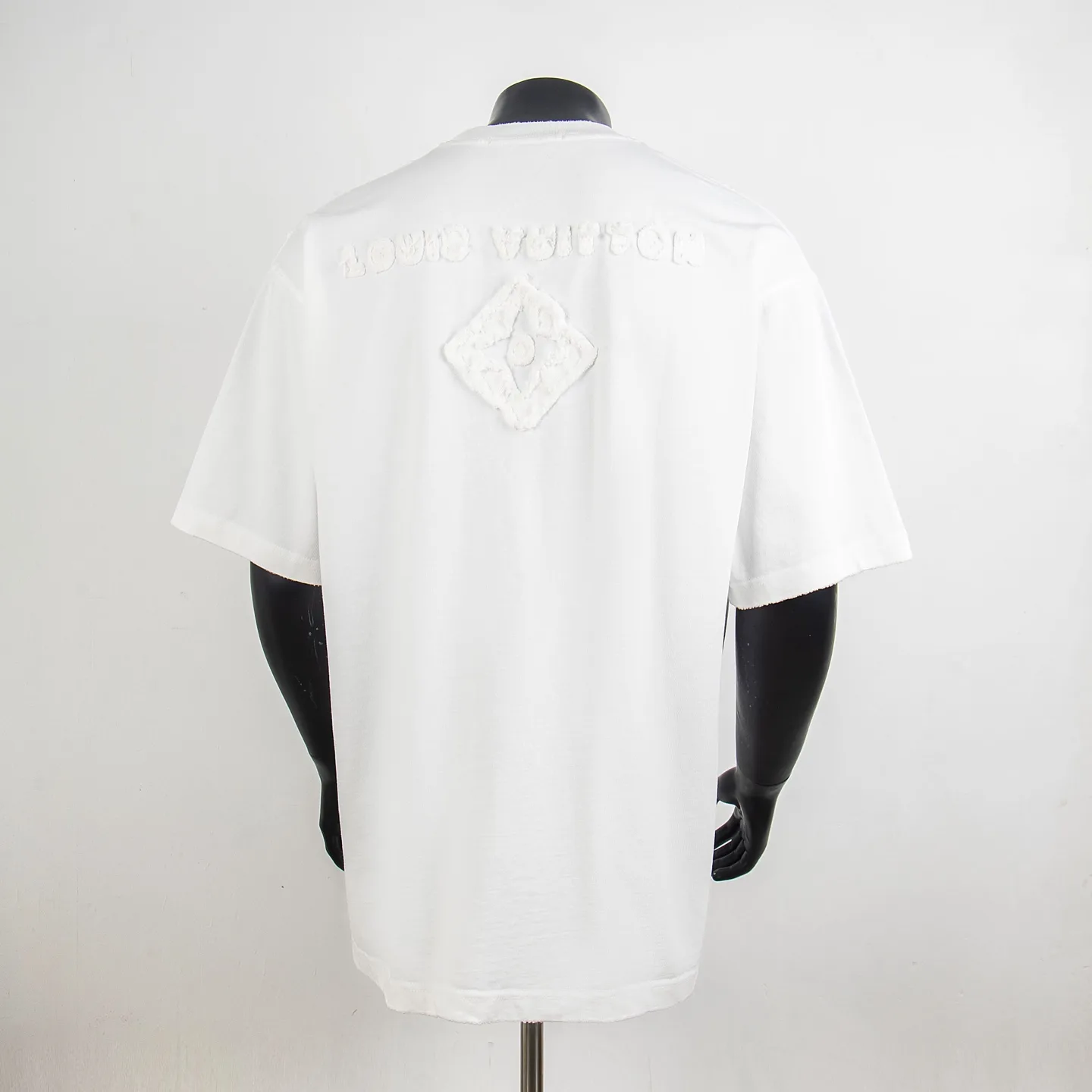 Logo Appliqué Distressed Cotton T-Shirt D12915048 — view 2