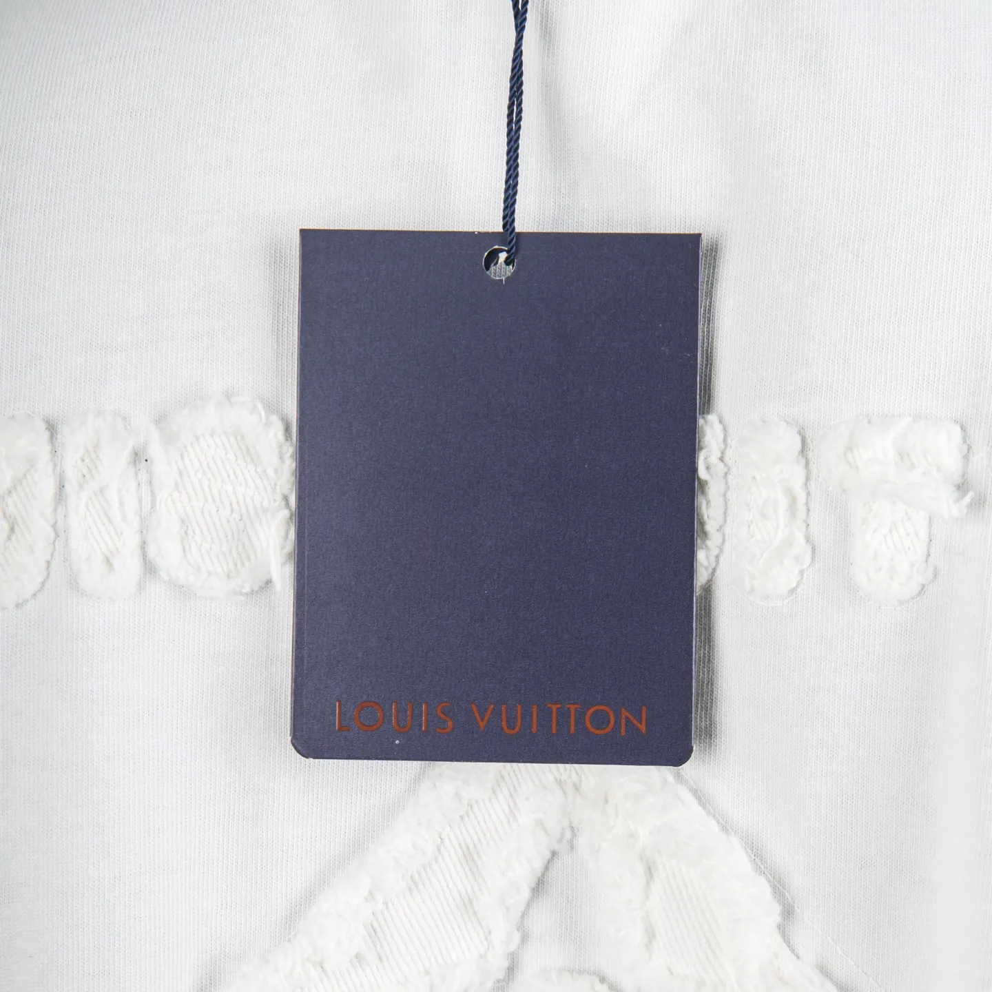 Logo Appliqué Distressed Cotton T-Shirt D12915048 — view 4
